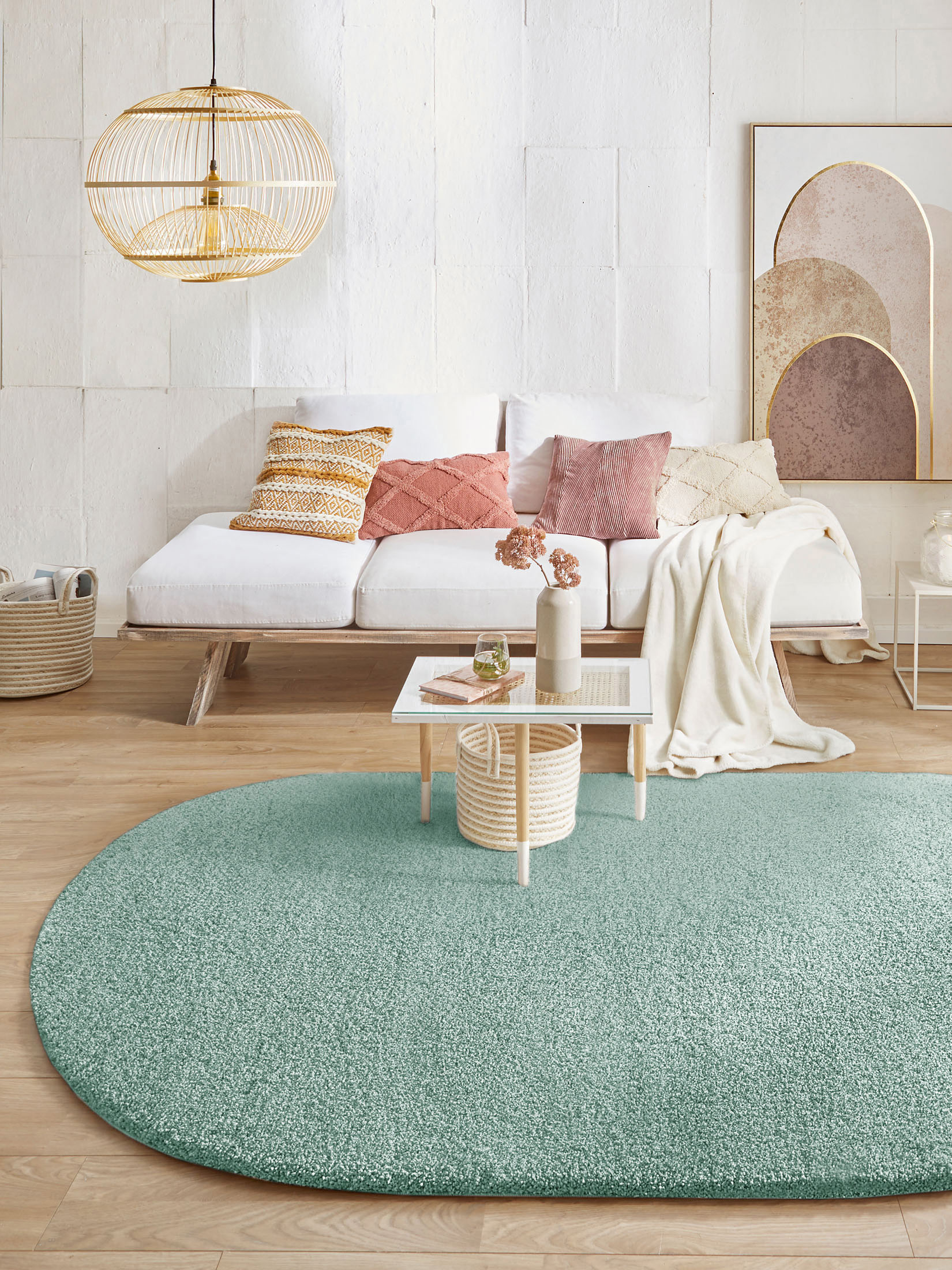 UniTeppich von Kibek Lounge in Grün, 160 x 230 cm