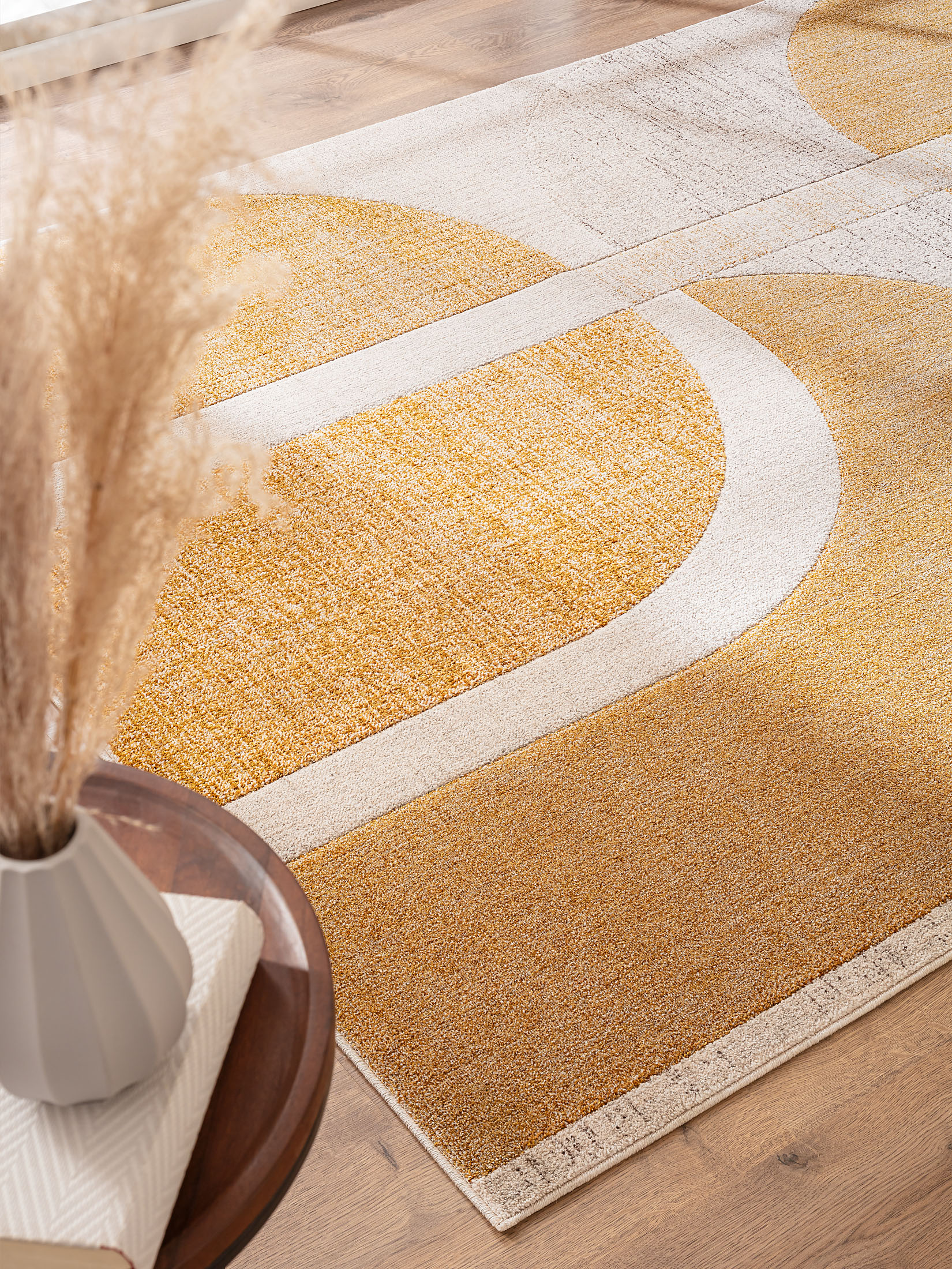 Moderne Teppiche von Kibek Rockledge in Gelb, 160 x 230 cm