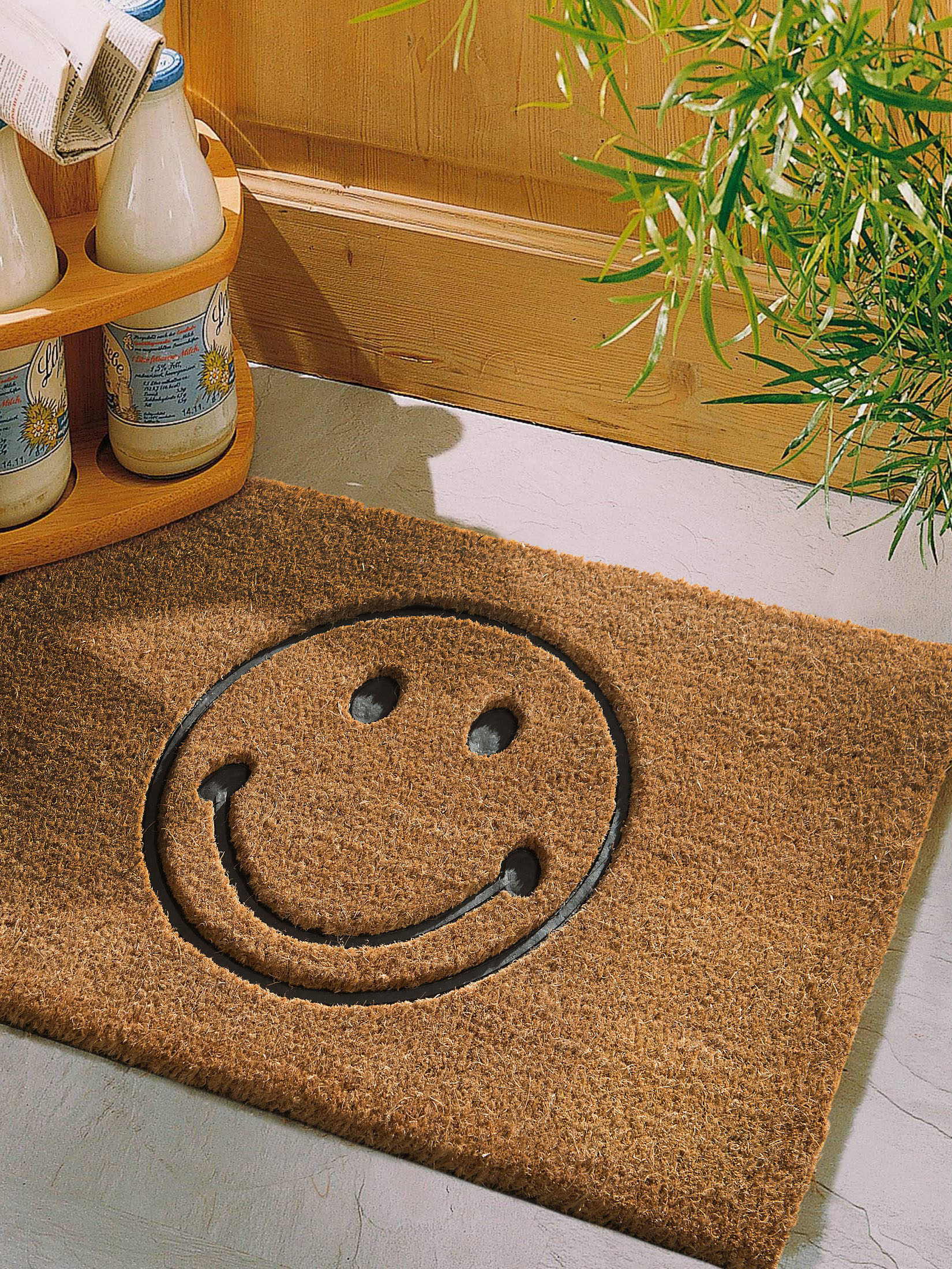 Smile - Fußmatte von Kibek in Beige
