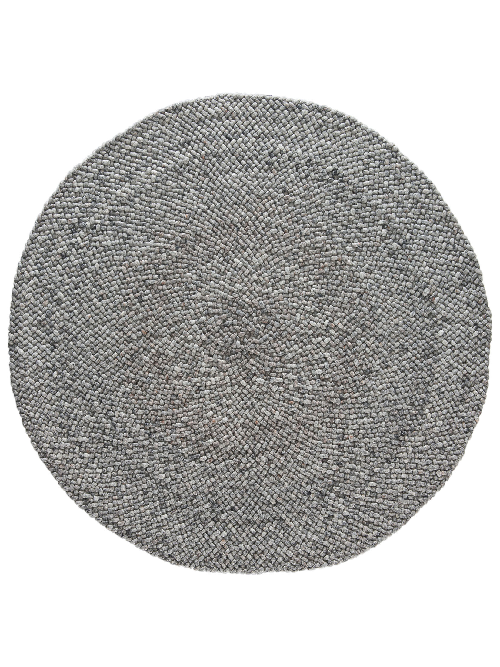 HandwebTeppich von Kibek Harpsund in Grau, 150 x 150 cm