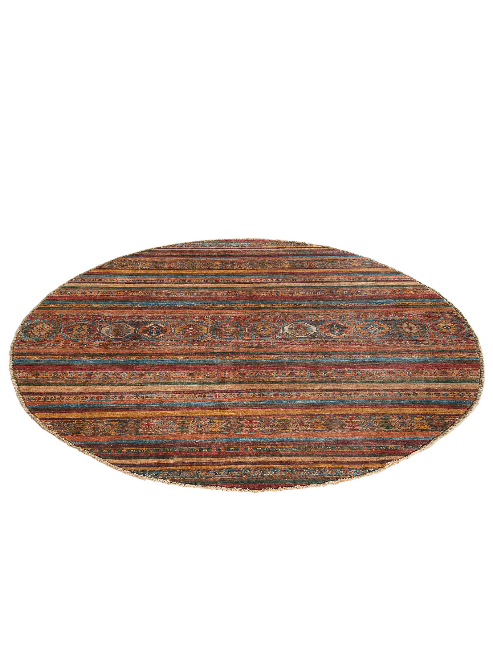 Kibek Unikat / Einzelstück - Chobi Schal Multicolor 200 x 200 cm 100% Schurwolle