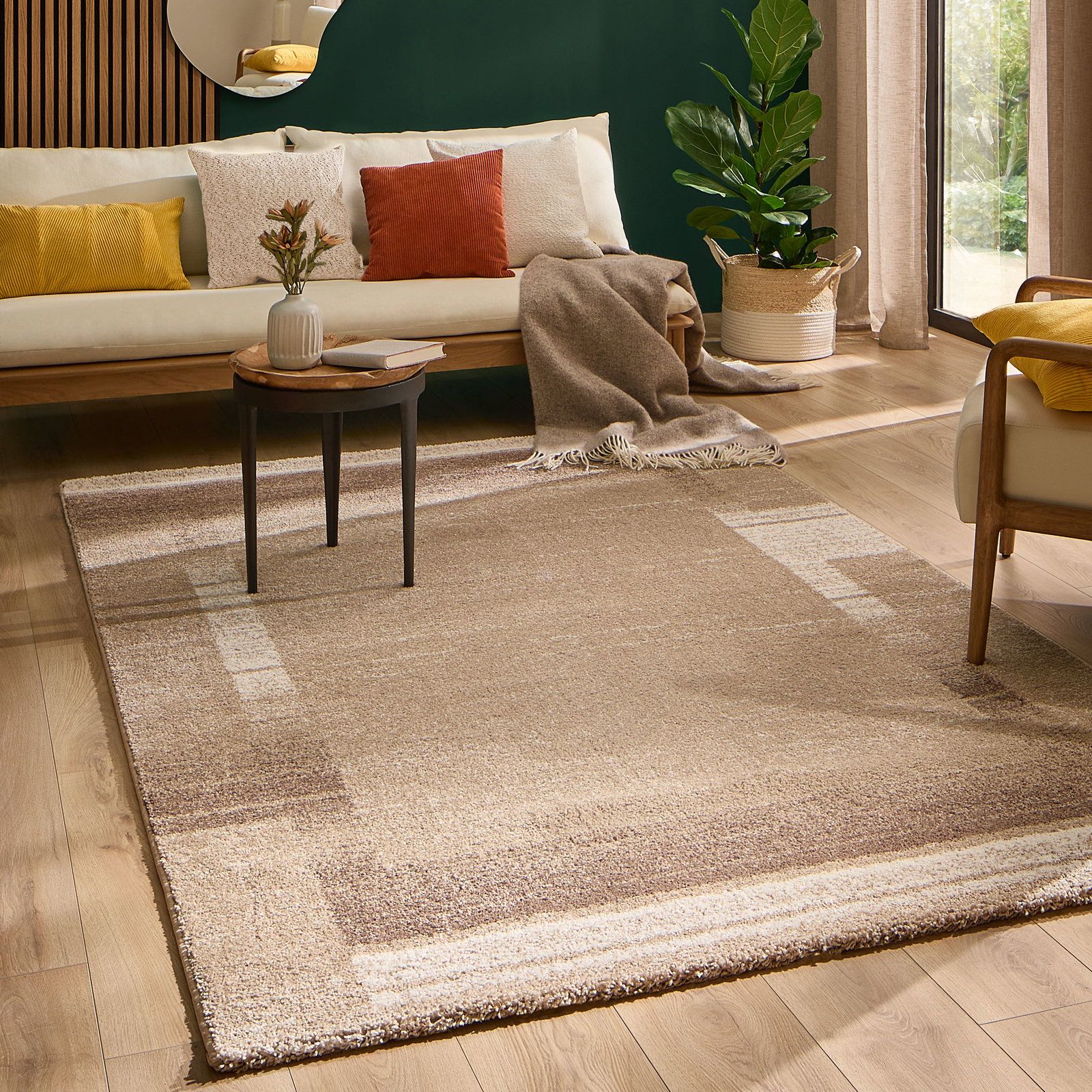 Kibek Moderner Teppich - Night Life Beige 200 x 290 cm