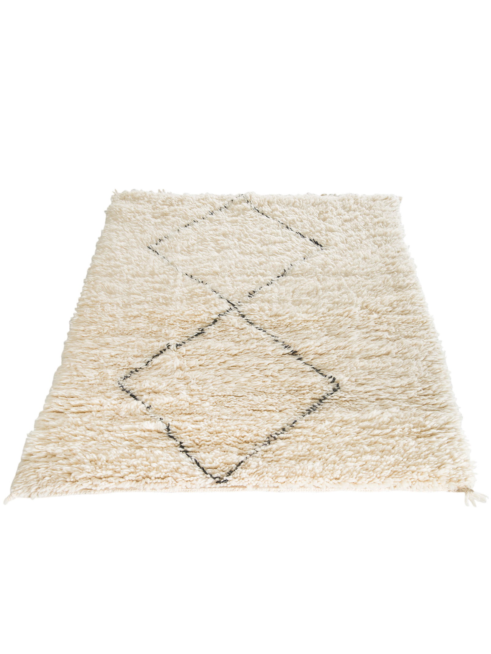 Kibek Unikat / Einzelstück - BENI OURAIN Beige 90 x 160 cm 100% Schurwolle