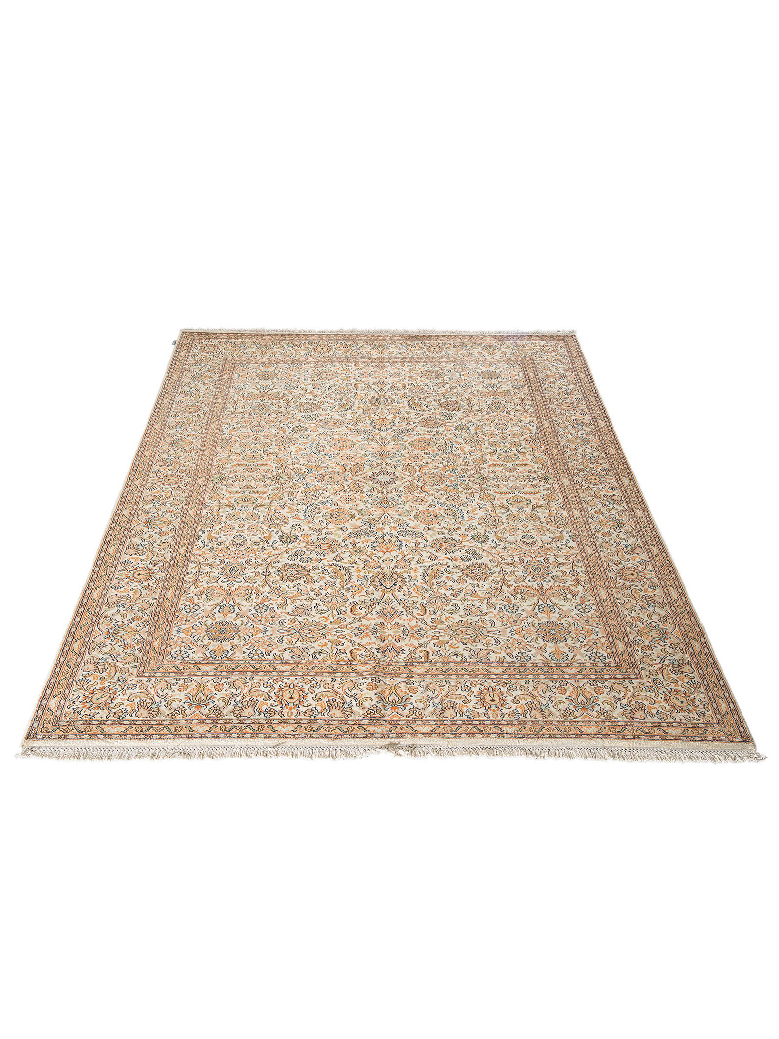 Kibek Unikat / Einzelstück - Kaschmir Seide 1818 Creme 170 x 240 cm 100 % Seide