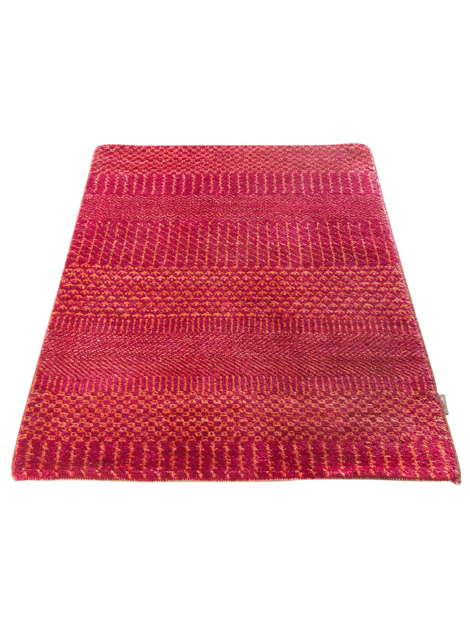 Kibek Unikat / Einzelstück - Contemporary Gabbeh Rosa 60 x 90 cm 100% Schurwolle