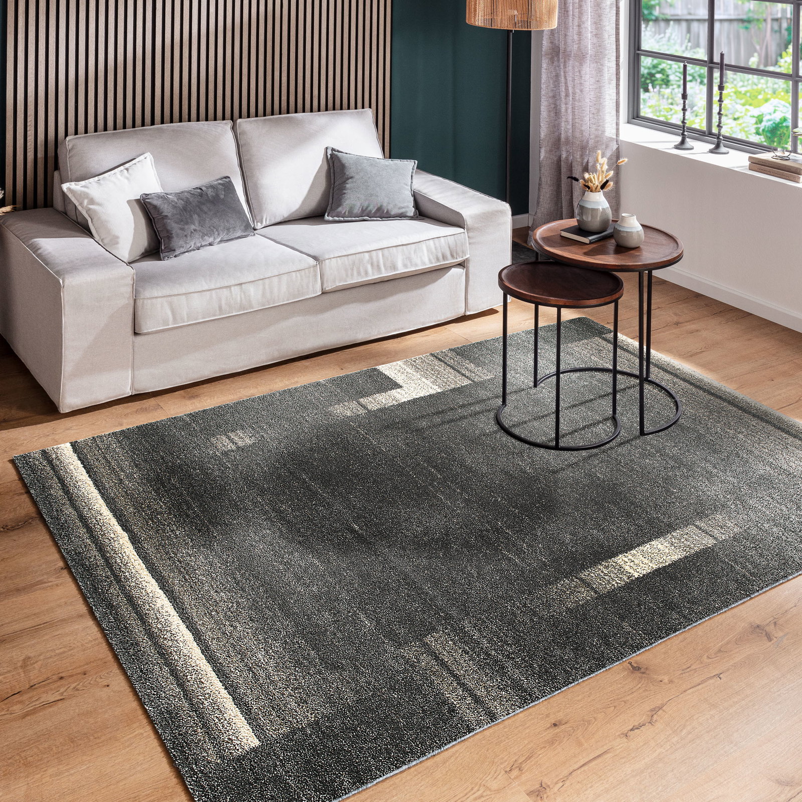 Kibek Moderner Teppich - Night Life Grau 160 x 230 cm