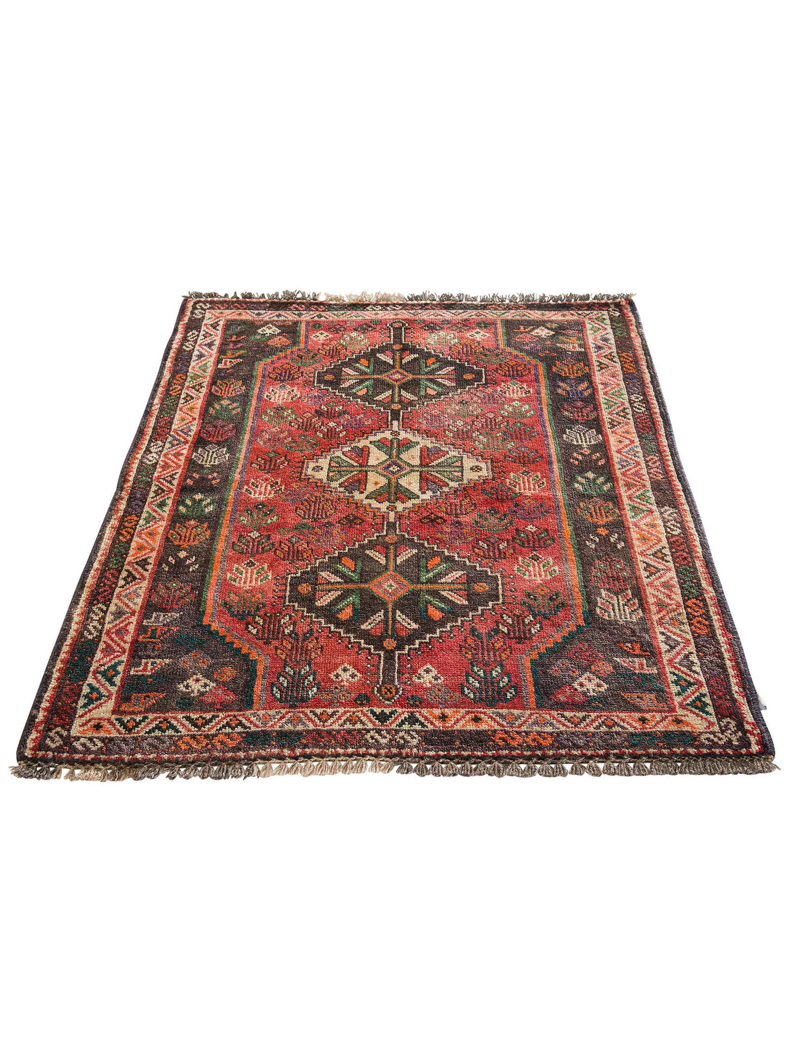 Kibek Unikat / Einzelstück - Shiraz Multicolor 90 x 160 cm 100% Schurwolle