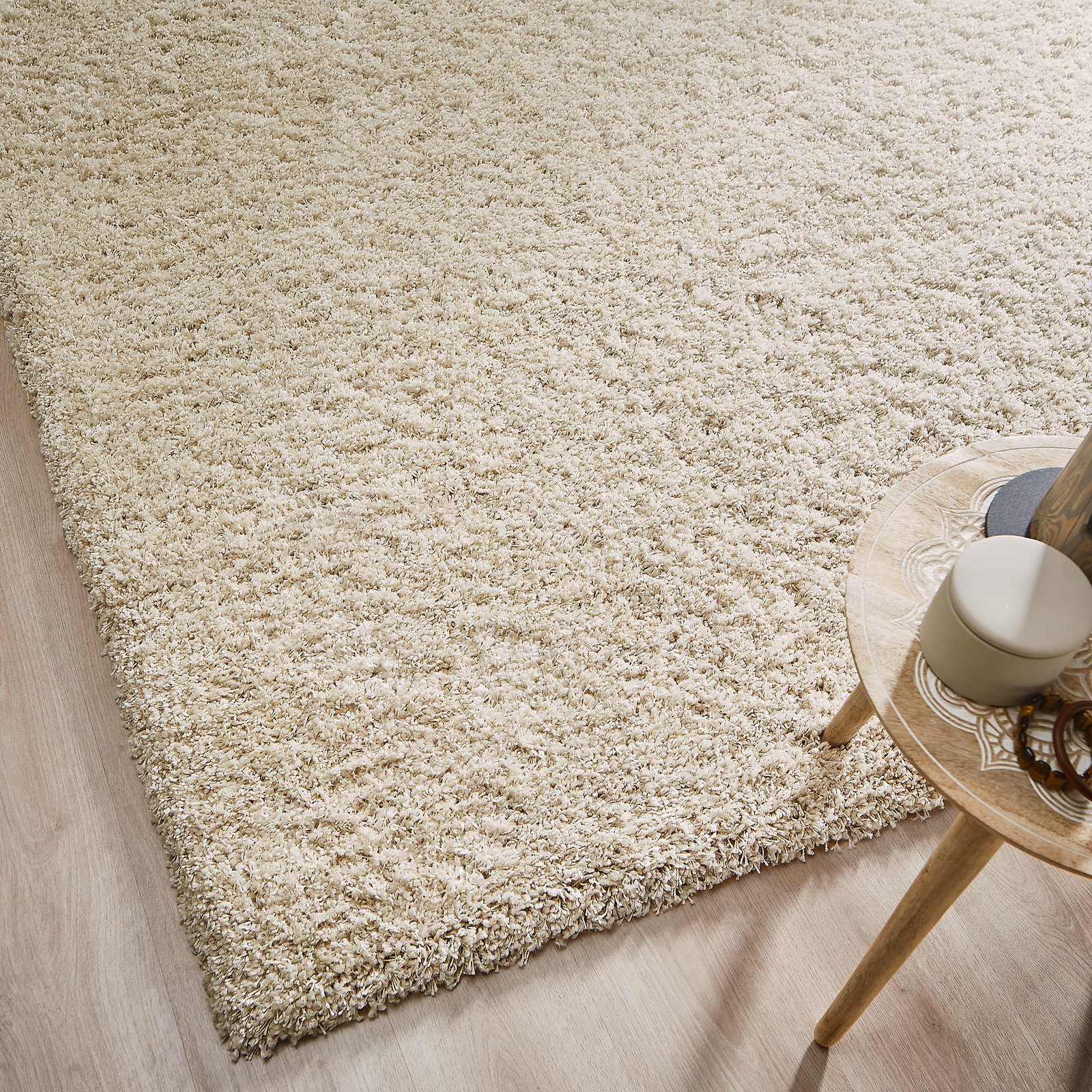 Kibek Hochflor-Teppich - Creation Creme 80 x 150 cm
