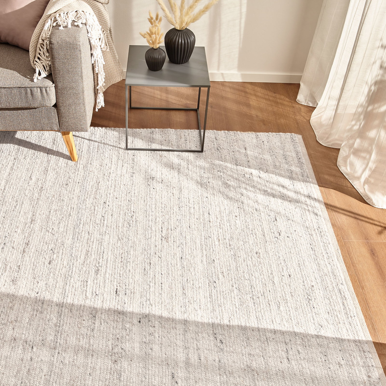 Kibek Woll-Teppich - Damhus Beige