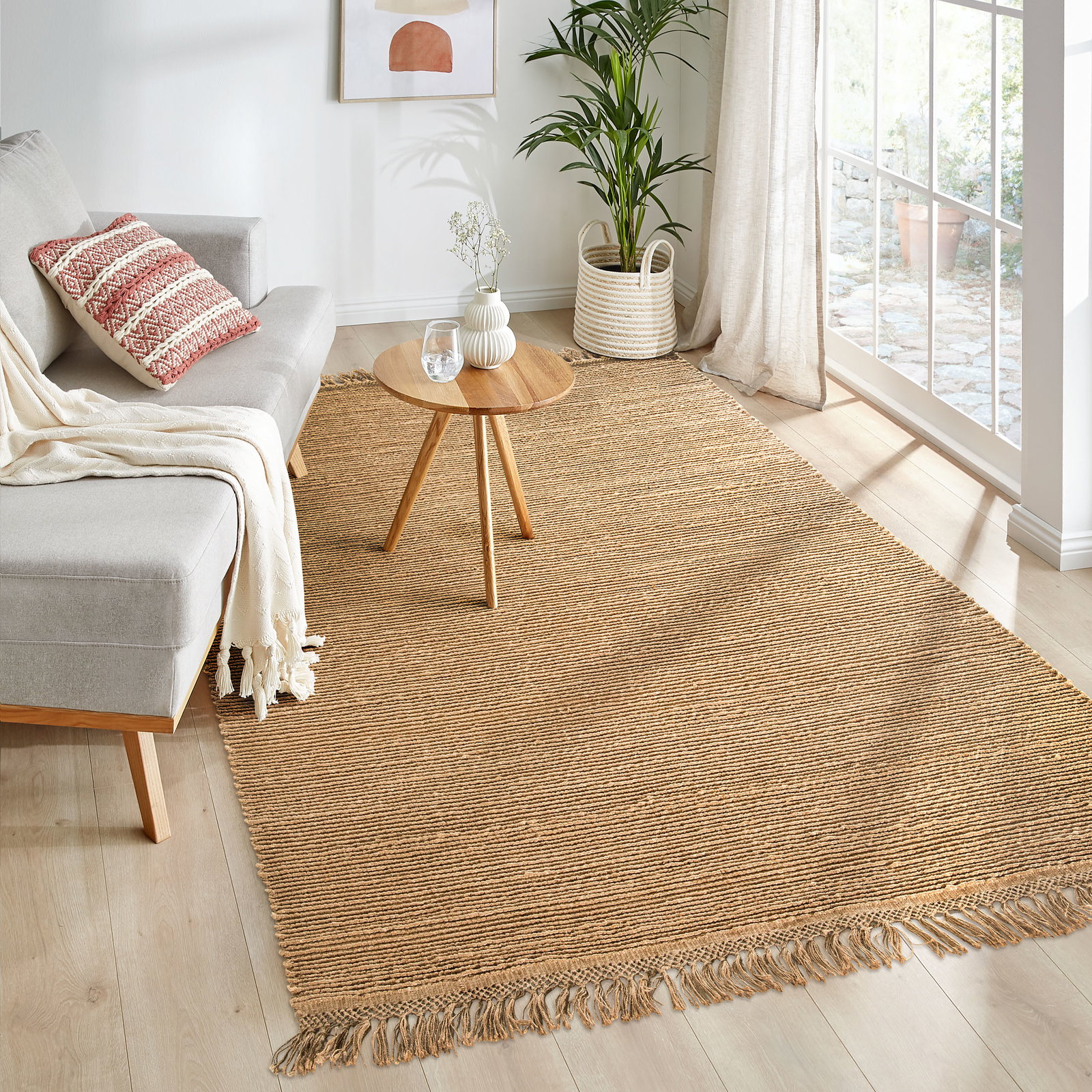 Kibek Jute-Teppich - Borgtorp Natur 200 x 300 cm 100% Jute