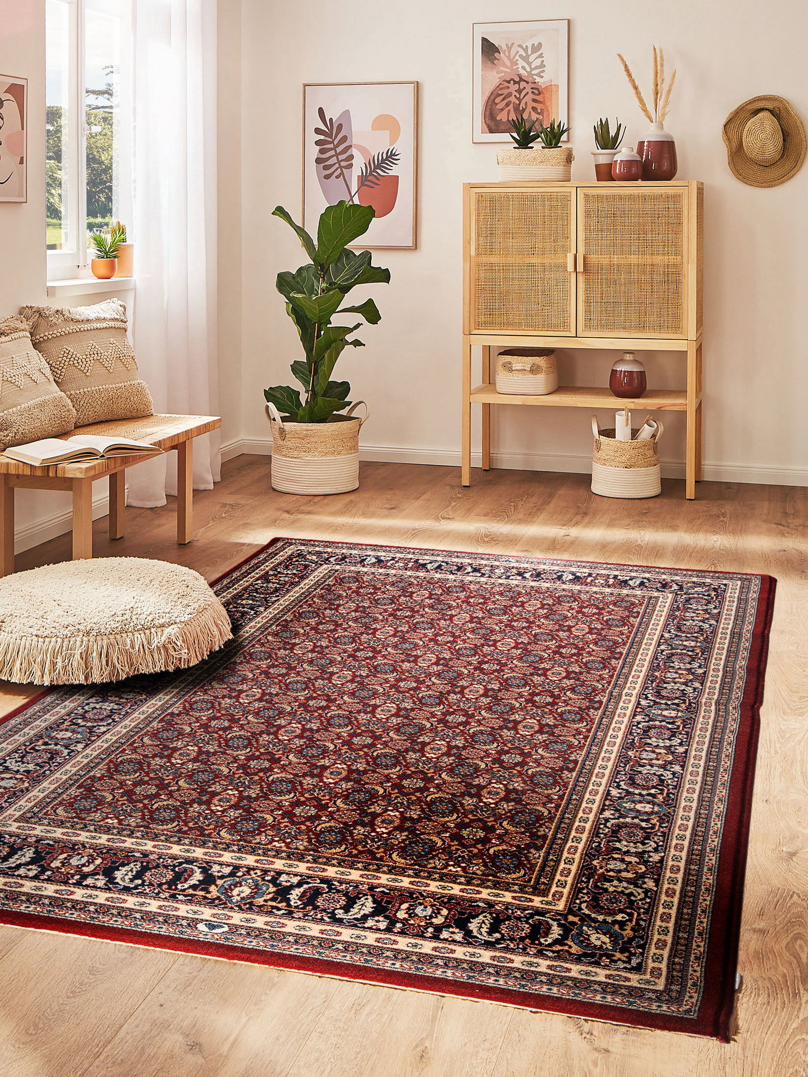 Kibek Orient-Teppich - Herati Royal Rot 300 x 400 cm