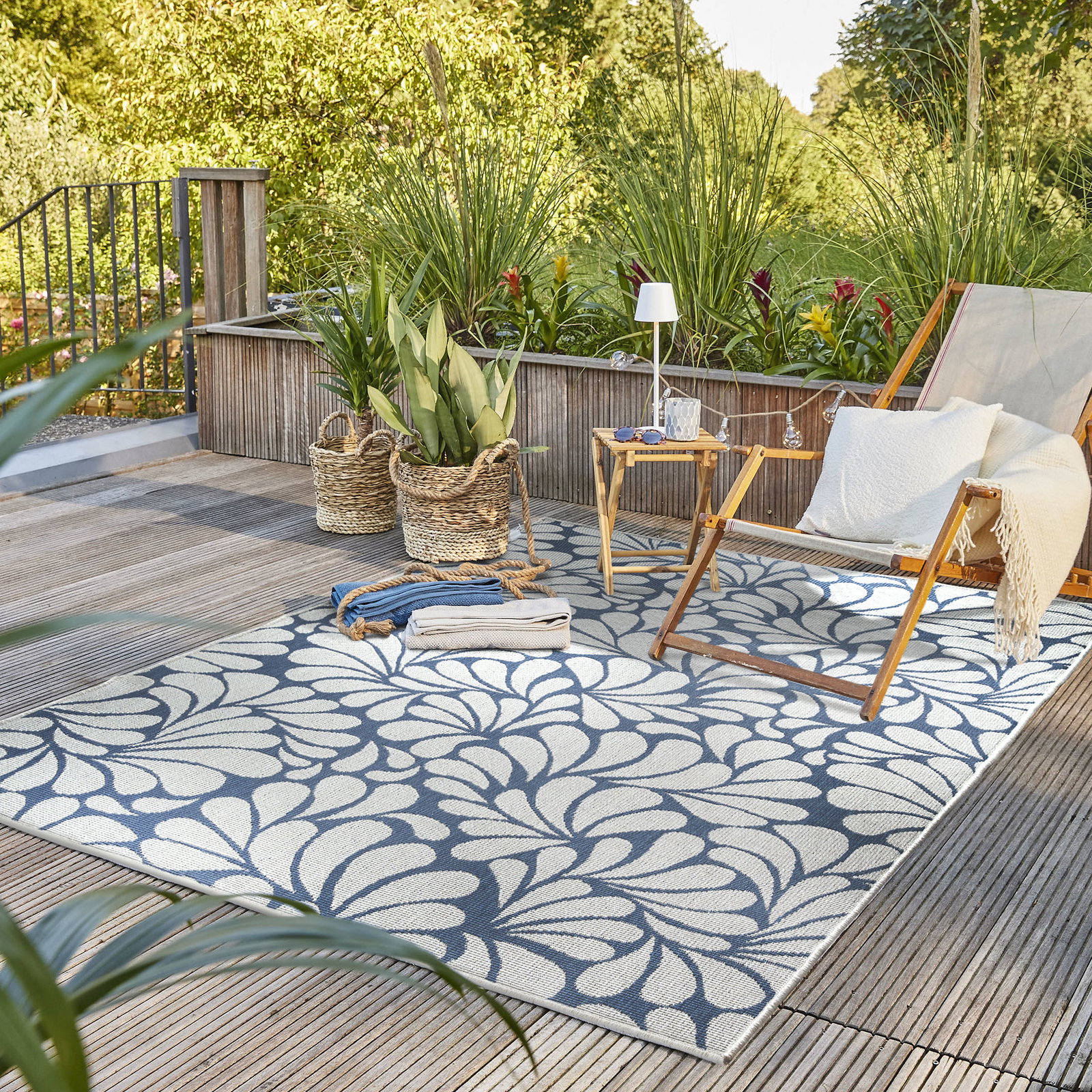 Kibek Outdoor-Teppich - Palancar Blau 160 x 230 cm