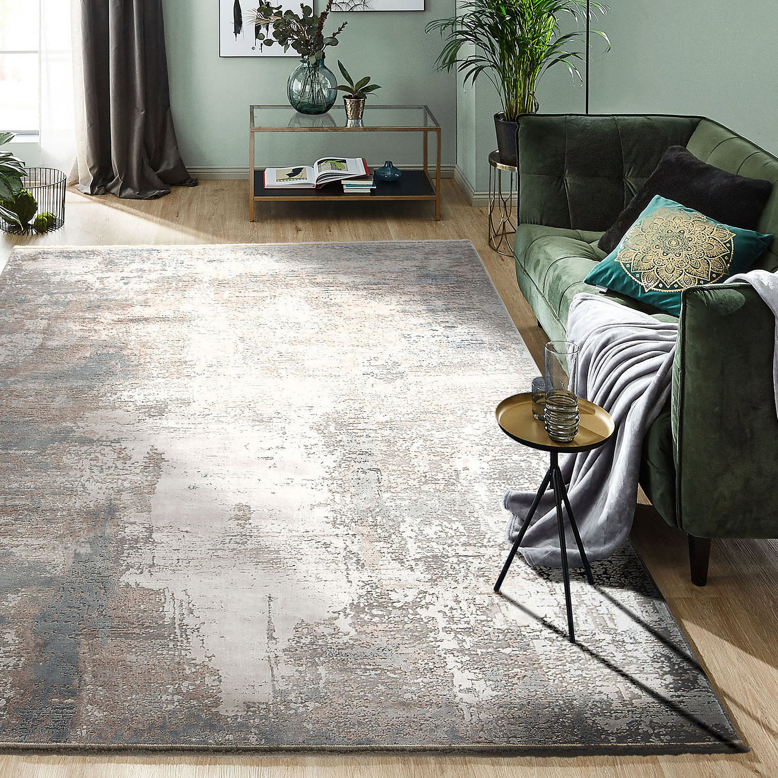Kibek Vintage-Teppich - Skala Blau 160 x 230 cm