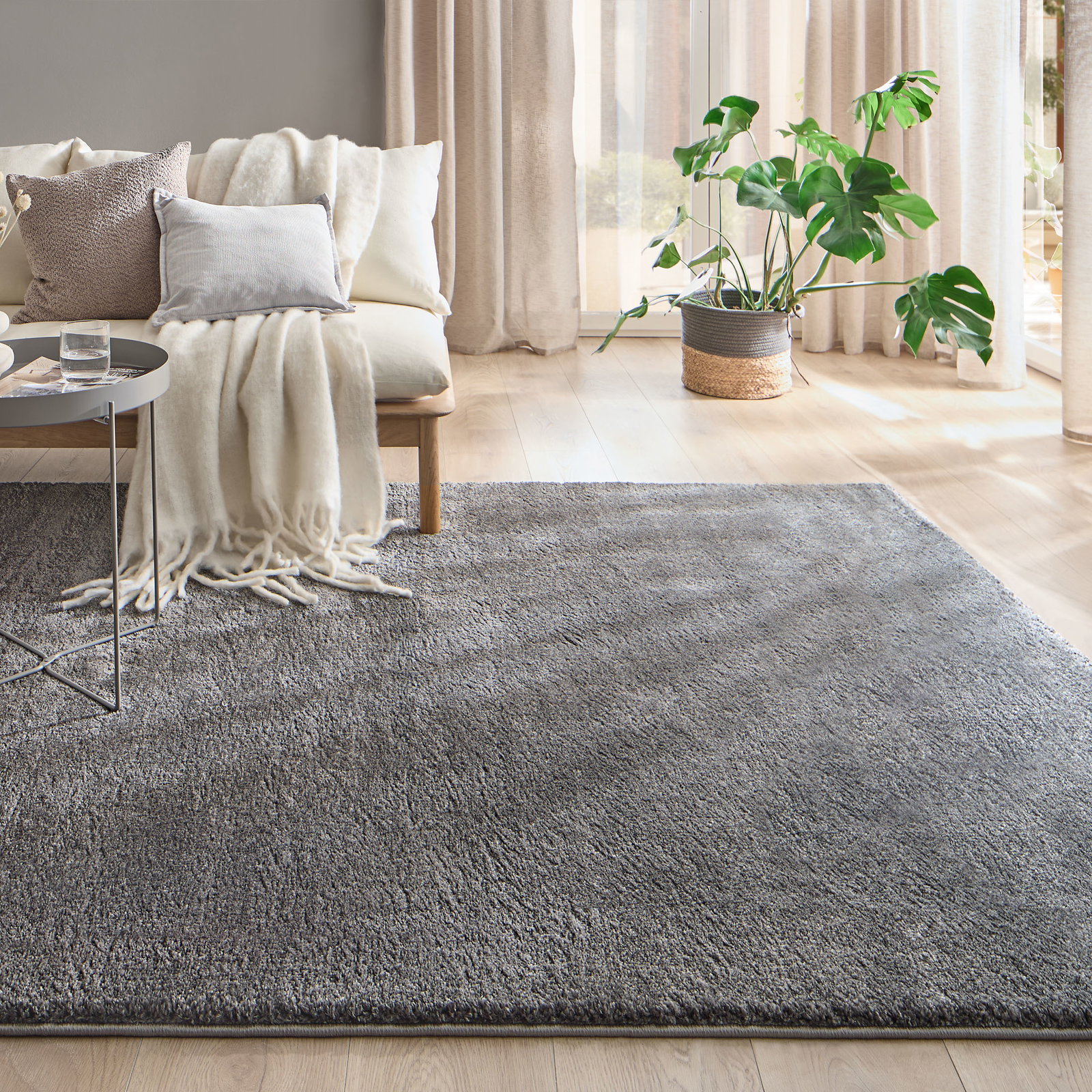 Kibek New Arrival | Hochflor-Teppich - Marten | Grau | 160 x 230 cm