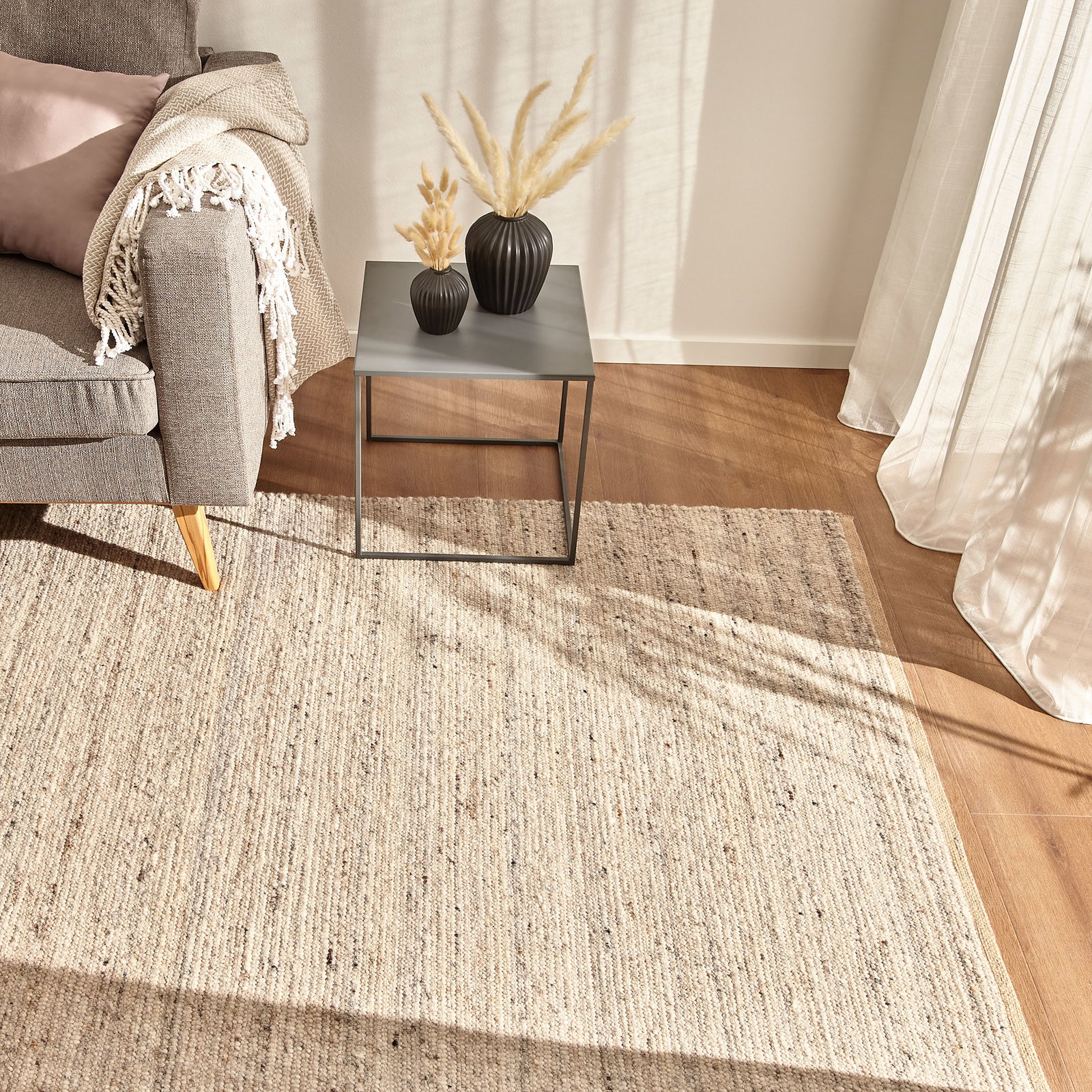 Kibek Woll-Teppich - Damhus Beige 170 x 240 cm
