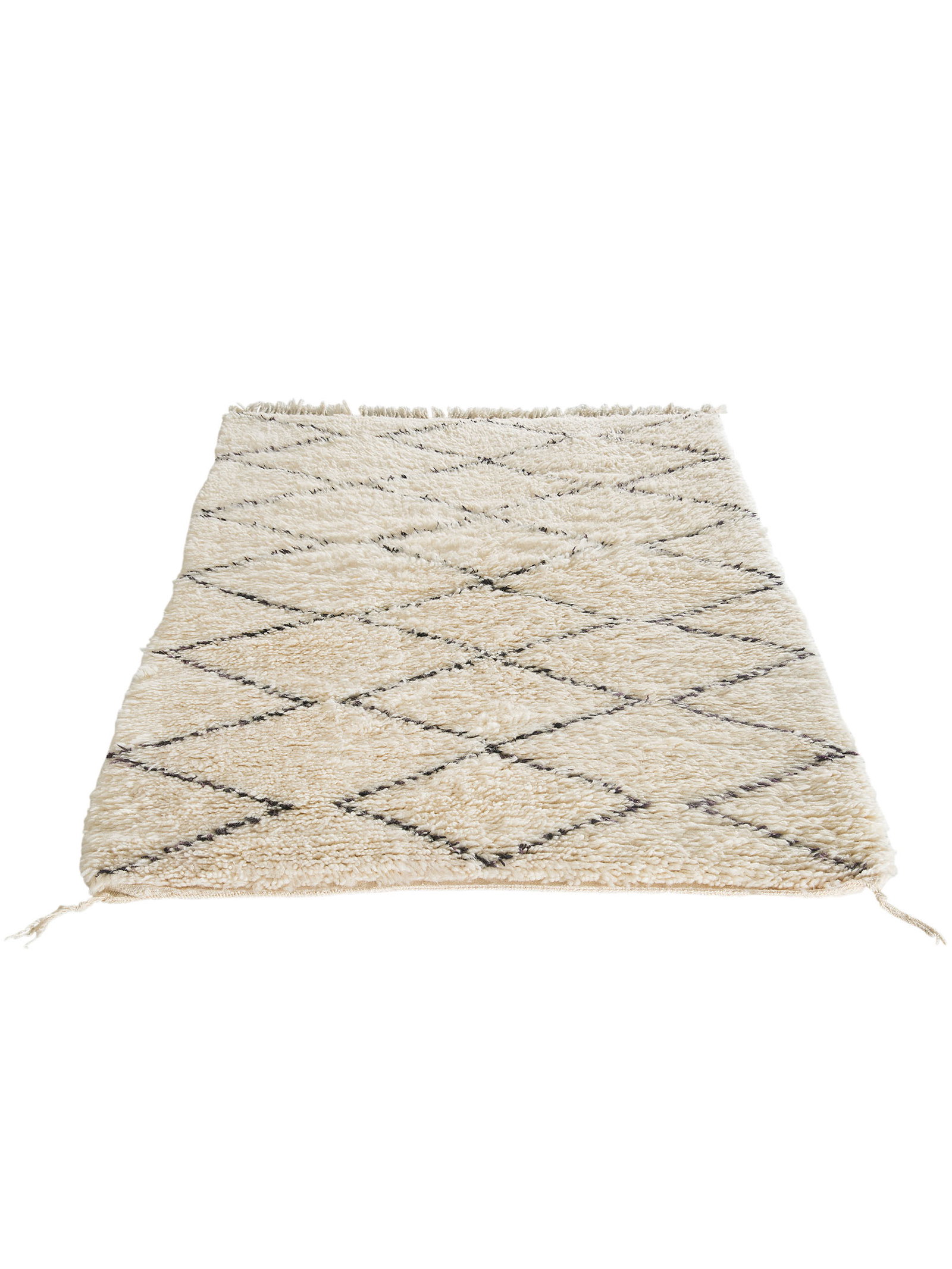 Kibek Unikat / Einzelstück - BENI OURAIN Beige 120 x 180 cm 100% Schurwolle