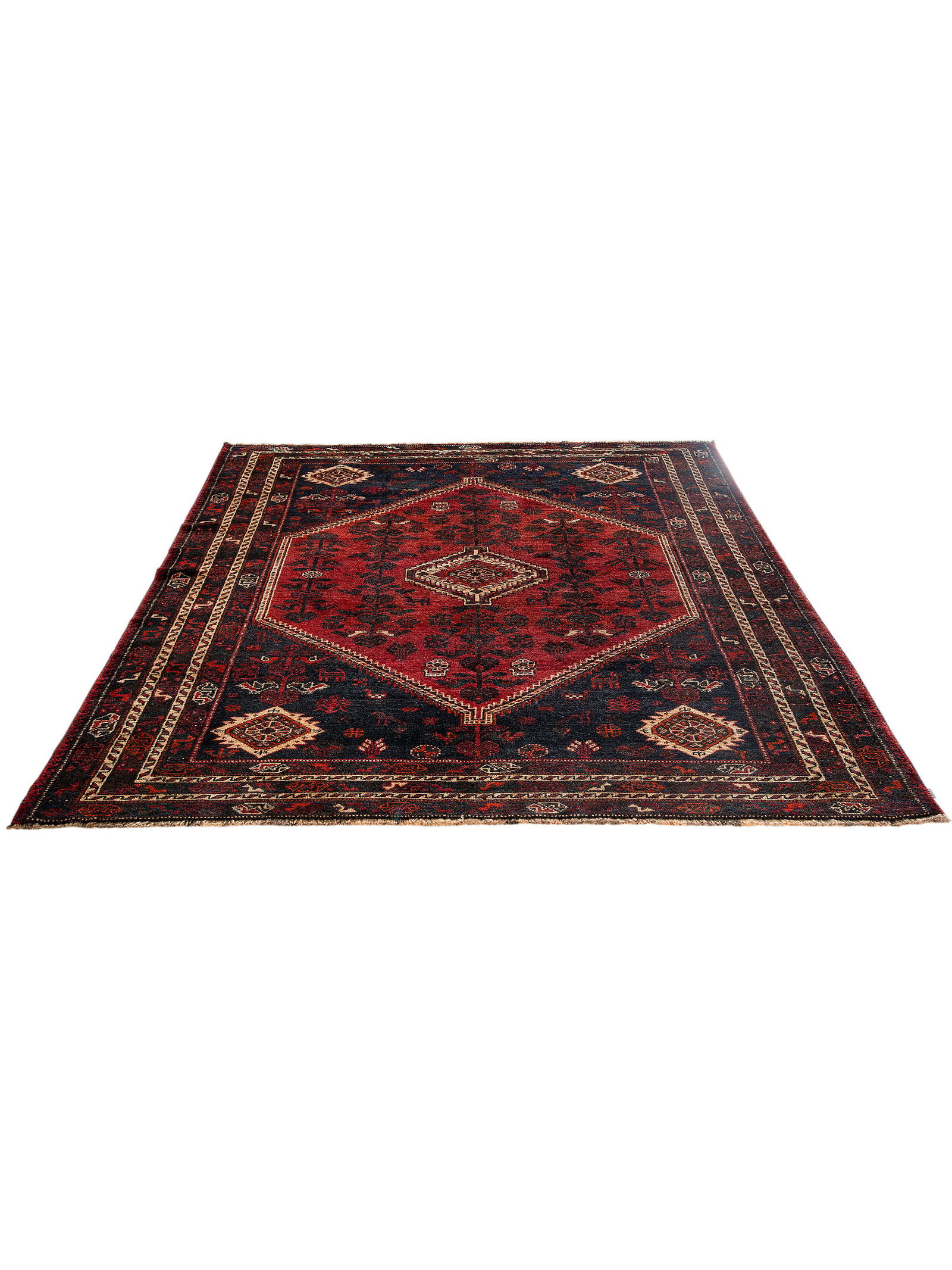 Kibek Unikat / Einzelstück - Shiraz Blau 200 x 300 cm 100% Schurwolle