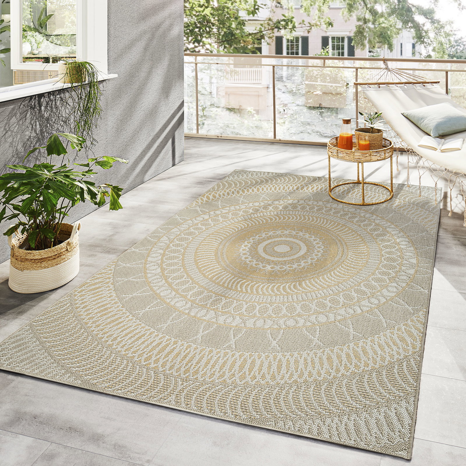 Kibek Outdoor-Teppich - Rancagua Gelb