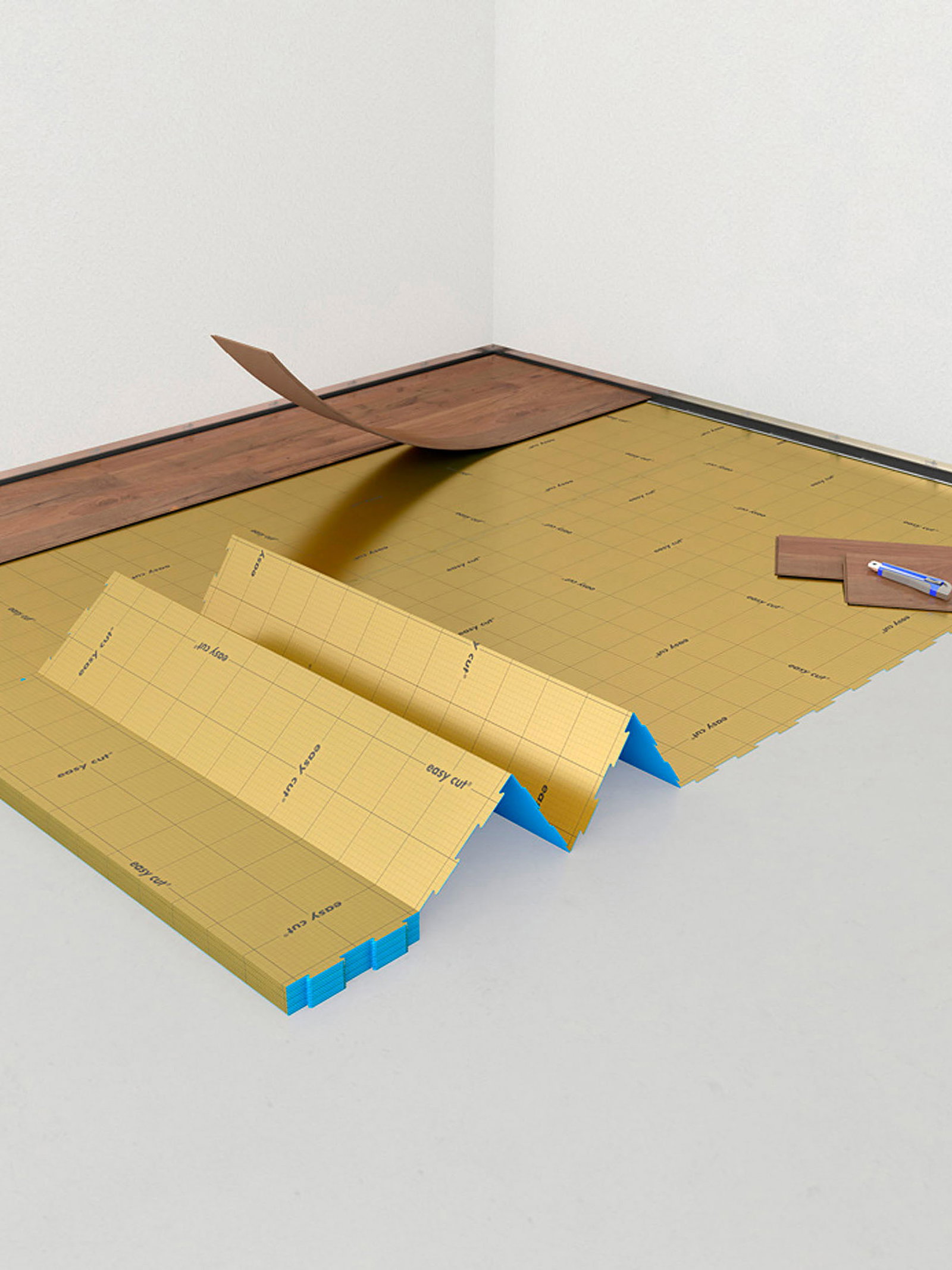 Kibek Dämmunterlage - Select Plus Creme 120 x 850 cm