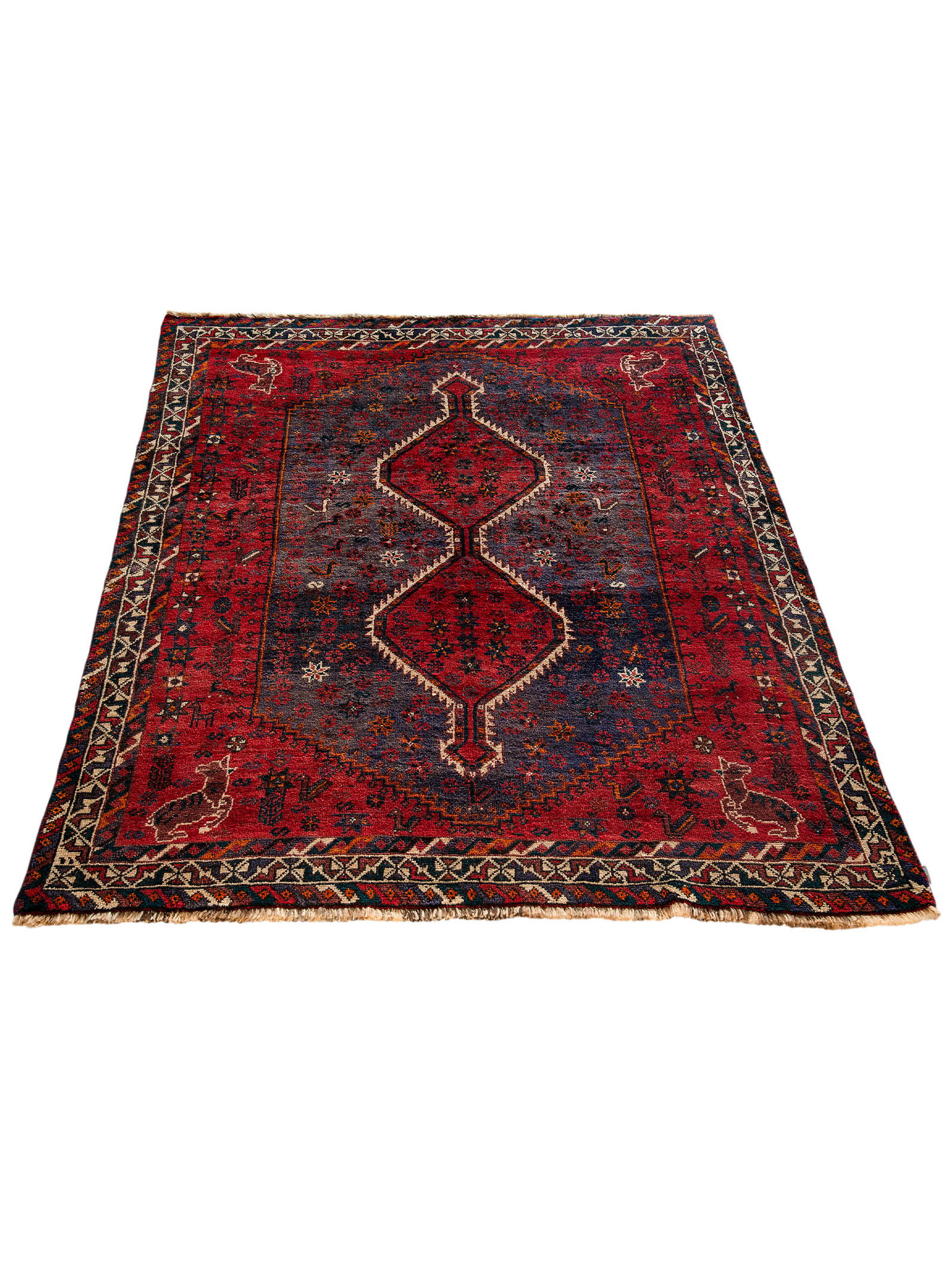 Kibek Unikat / Einzelstück - Shiraz Blau 140 x 200 cm 100% Schurwolle