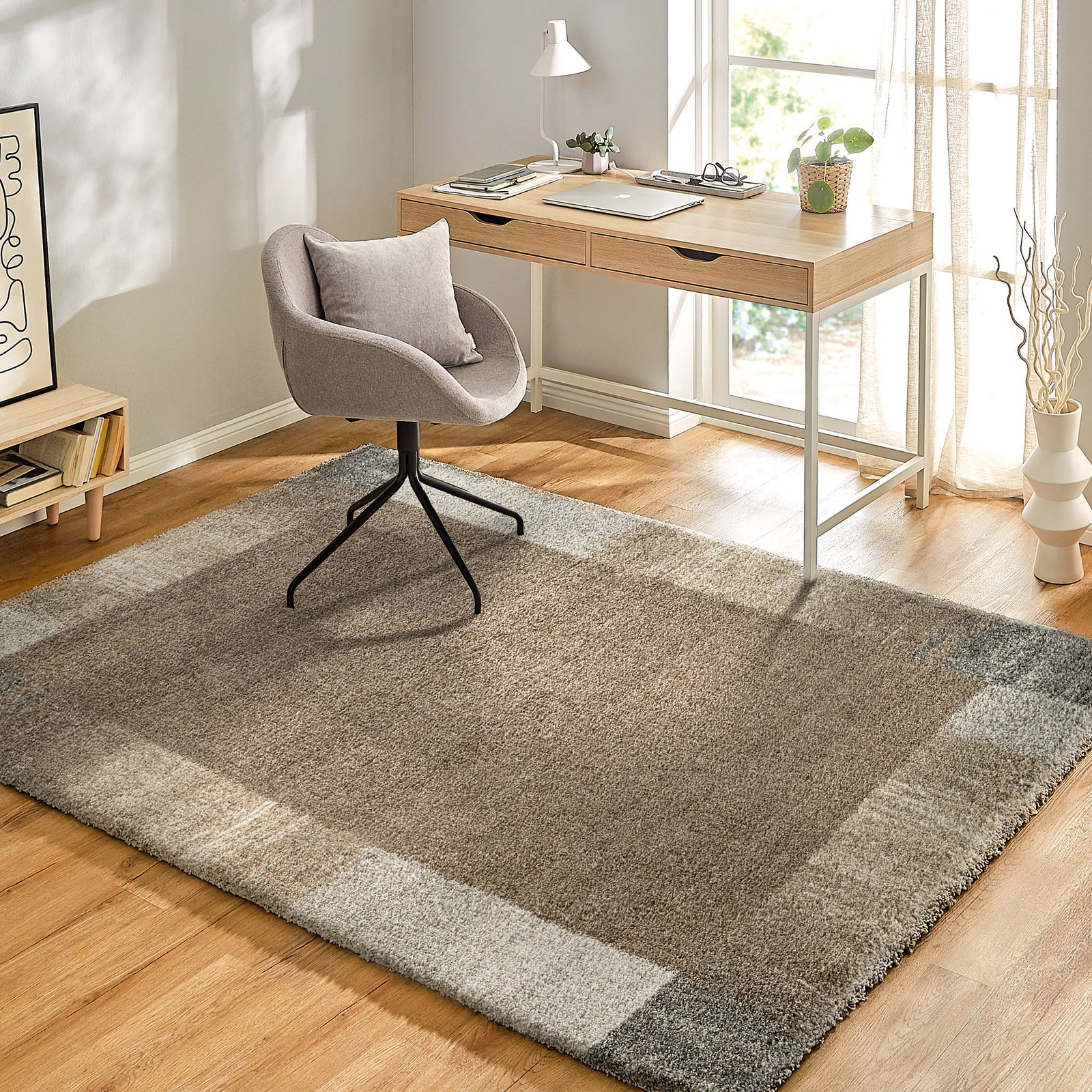 Kibek Moderner Teppich - Belfort Braun 240 x 300 cm