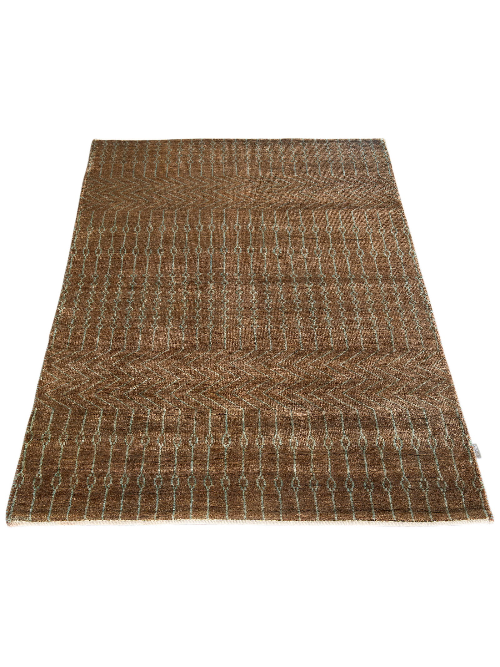 Kibek Unikat / Einzelstück - Contemporary Gabbeh Braun 90 x 160 cm 100% Schurwolle