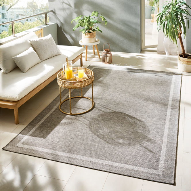 Kibek Outdoor-Teppich - Svana Grau 120 x 170 cm