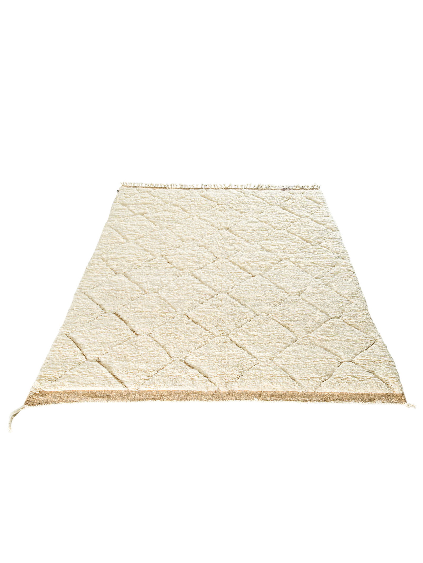 Kibek Unikat / Einzelstück - Beni Ourain Beige 170 x 240 cm 100% Schurwolle