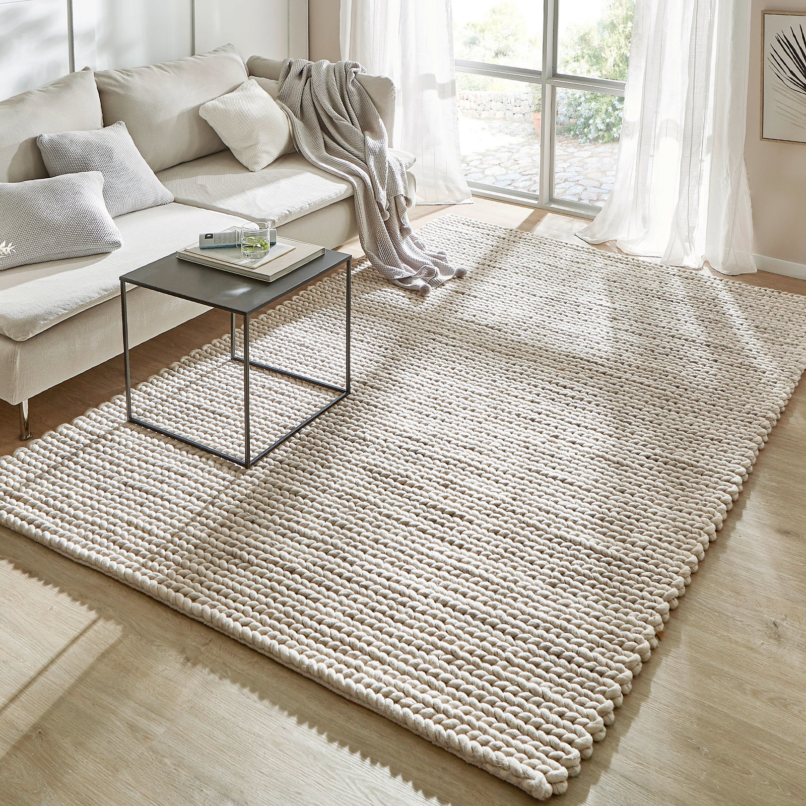 Kibek Woll-Teppich - Wool Empire Weiß 250 x 350 cm