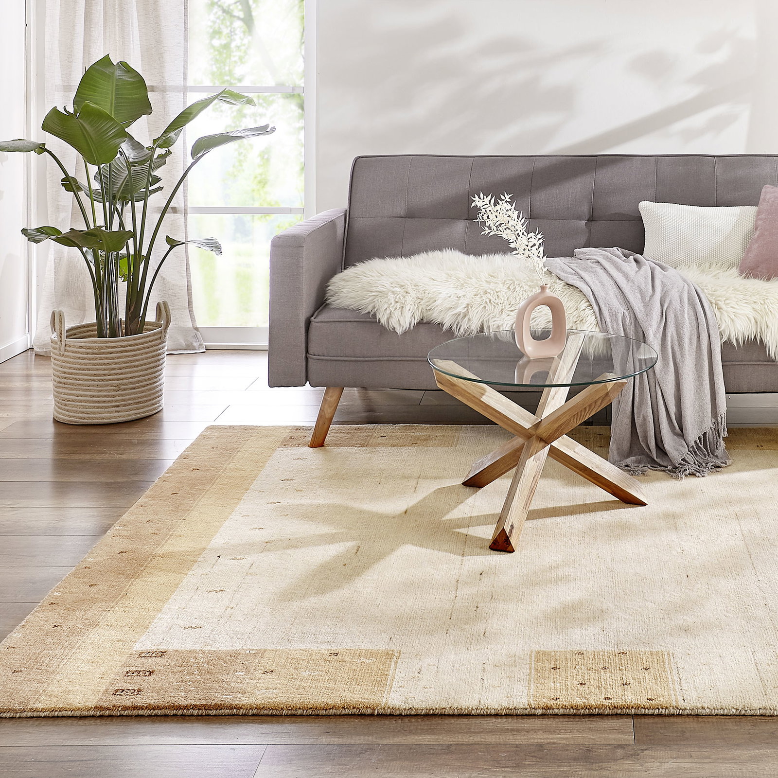Kibek Gabbeh-Teppich - Tiyara Beige 120 x 180 cm