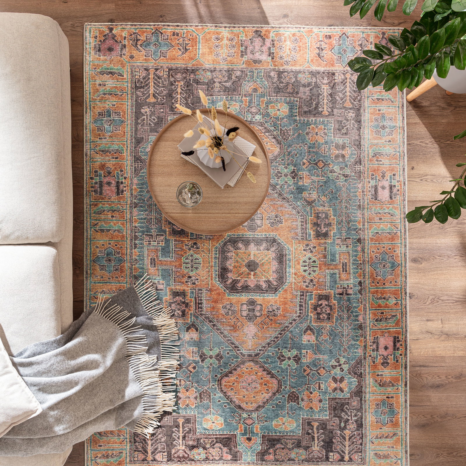 Kibek Vintage-Teppich - Tahira Multicolor 160 x 230 cm