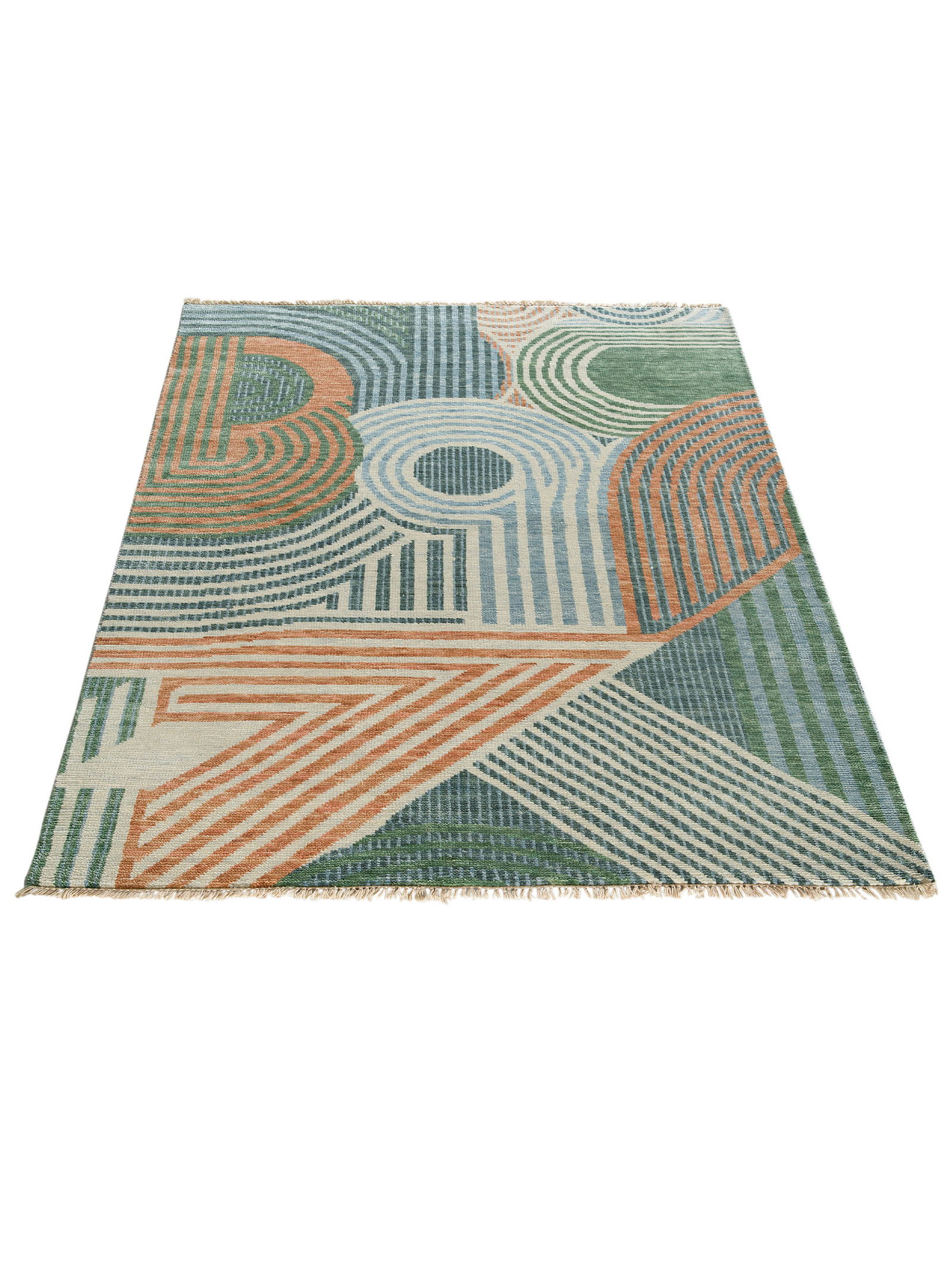 Kibek Unikat / Einzelstück - Agra Collection Multicolor 140 x 200 cm 100% Schurwolle