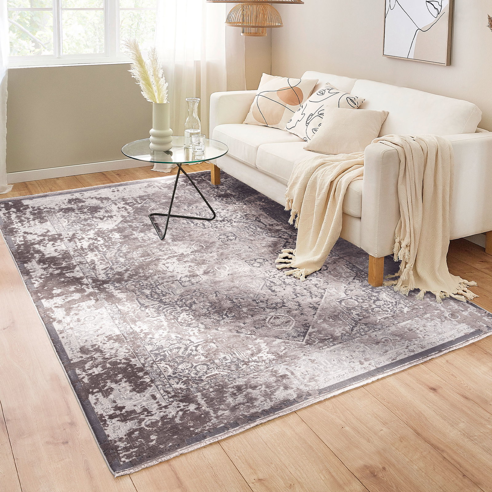 Kibek Vintage-Teppich - Colorada Braun 60 x 110 cm