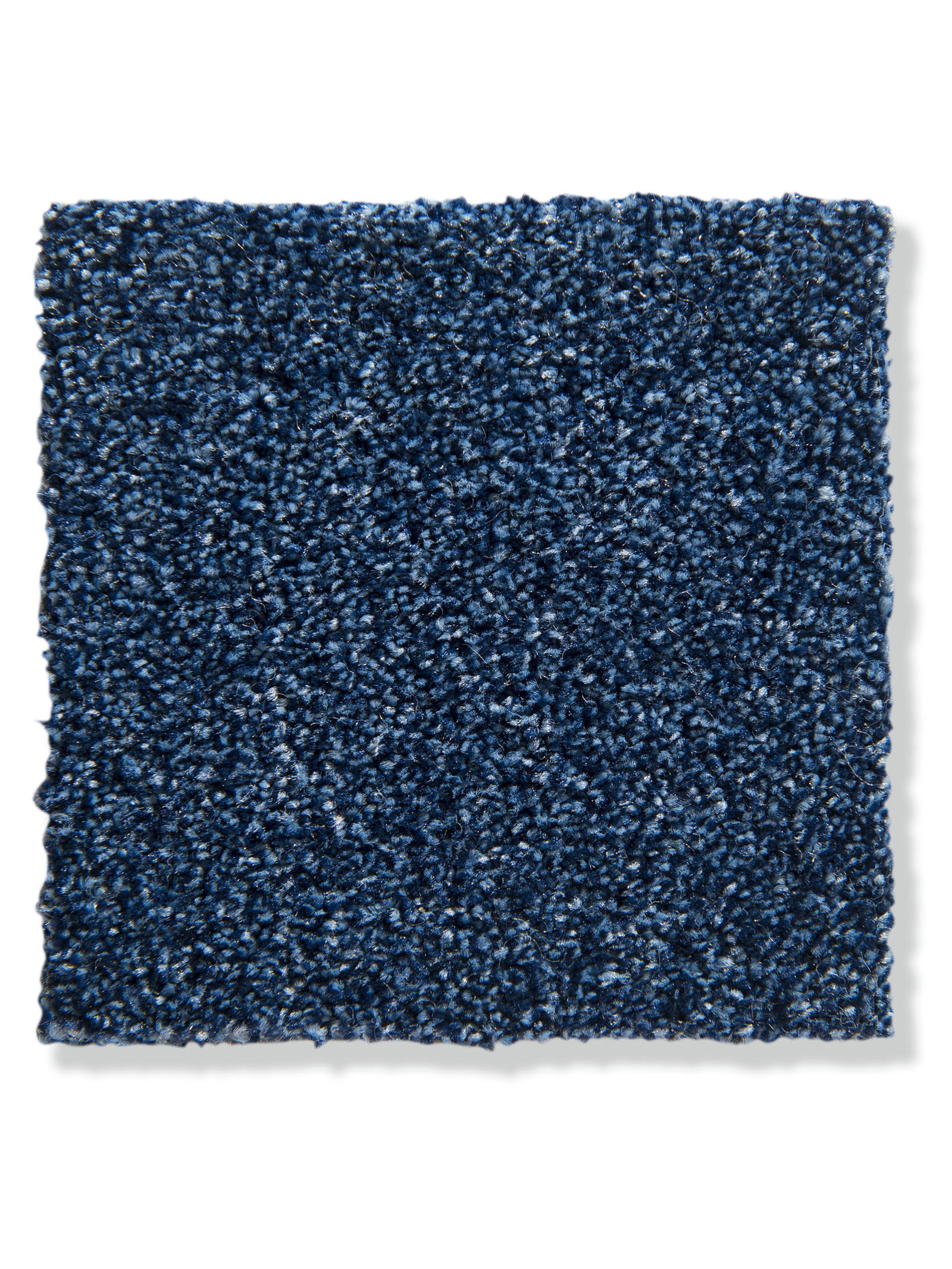Kibek Velours-Teppichboden - Salerno Blau 500 cm breit