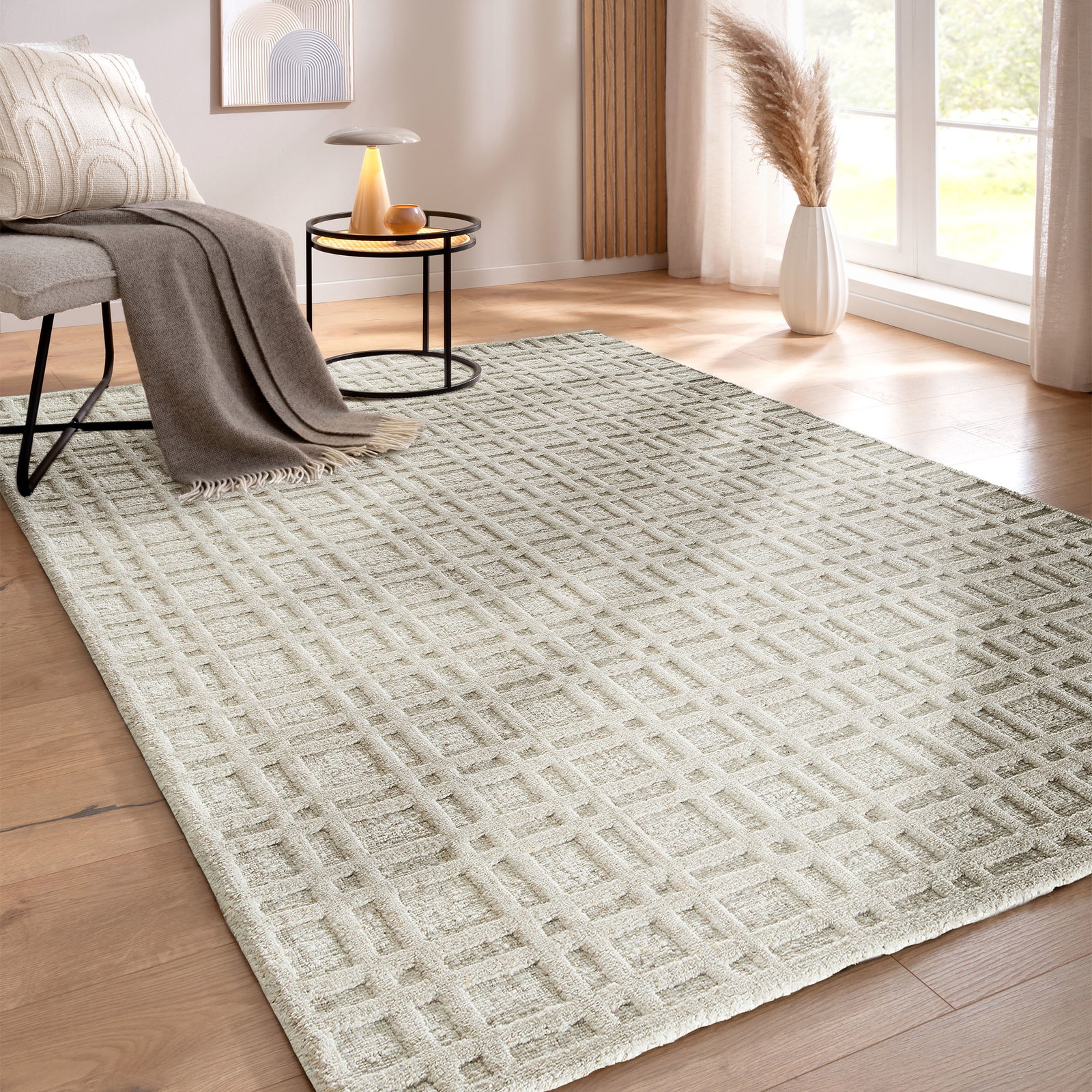 Kibek Woll-Teppich - Villerup Beige 90 x 160 cm