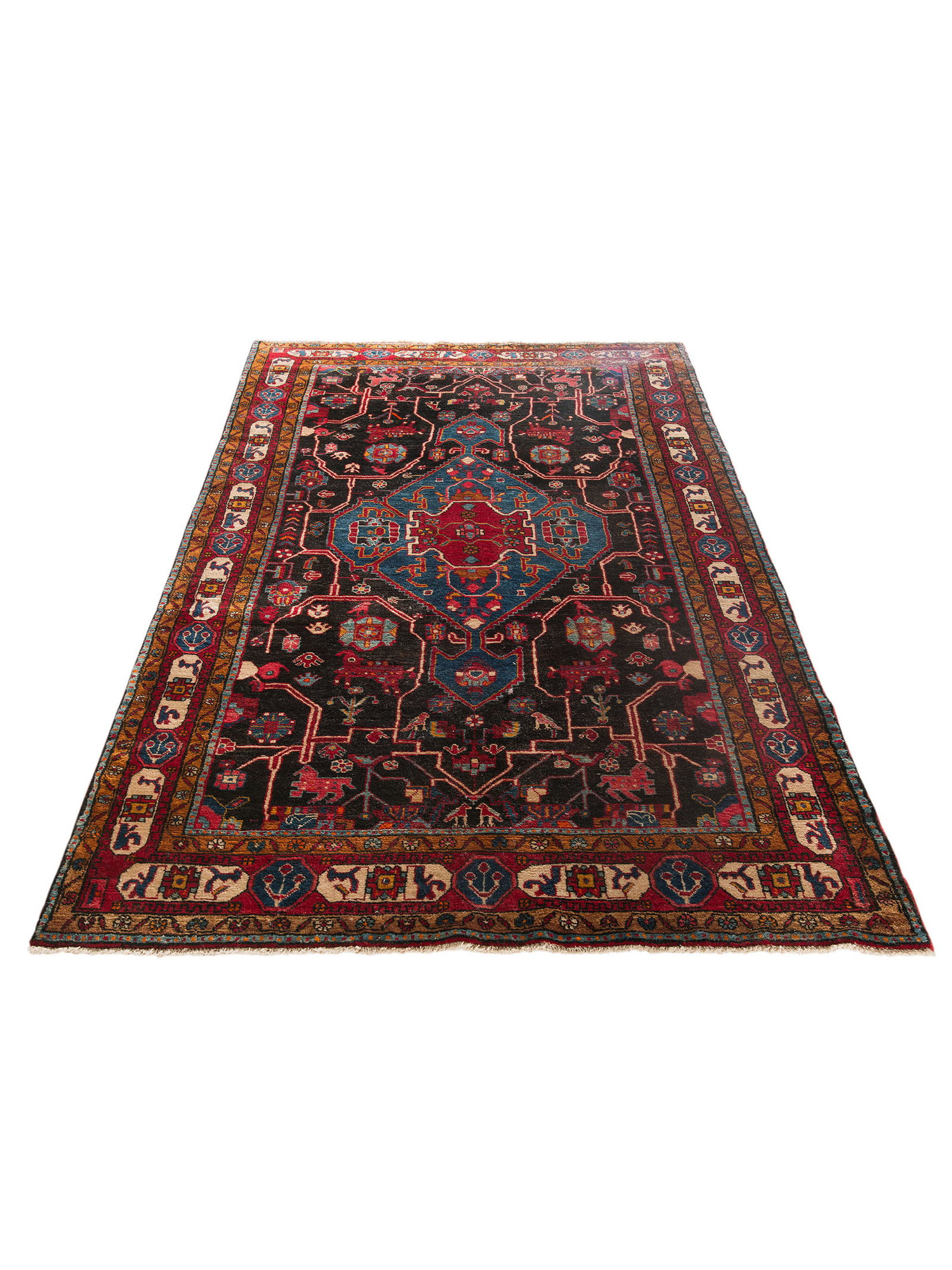 Kibek Unikat / Einzelstück - Nahavand Hamadan Rot 150 x 300 cm 100% Schurwolle