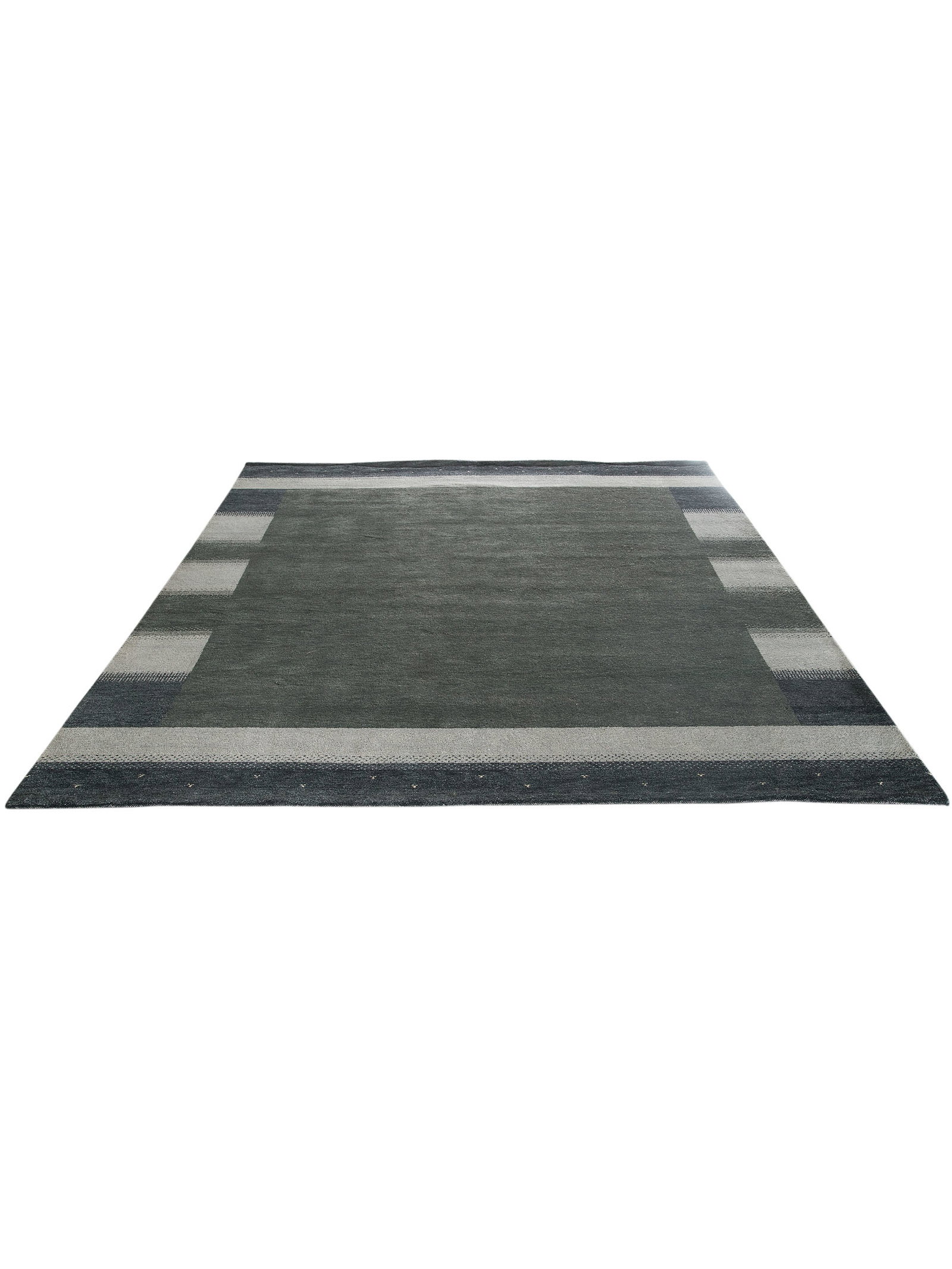 Kibek Unikat / Einzelstück - Odisha Gabbeh Grau 250 x 350 cm 100% Schurwolle