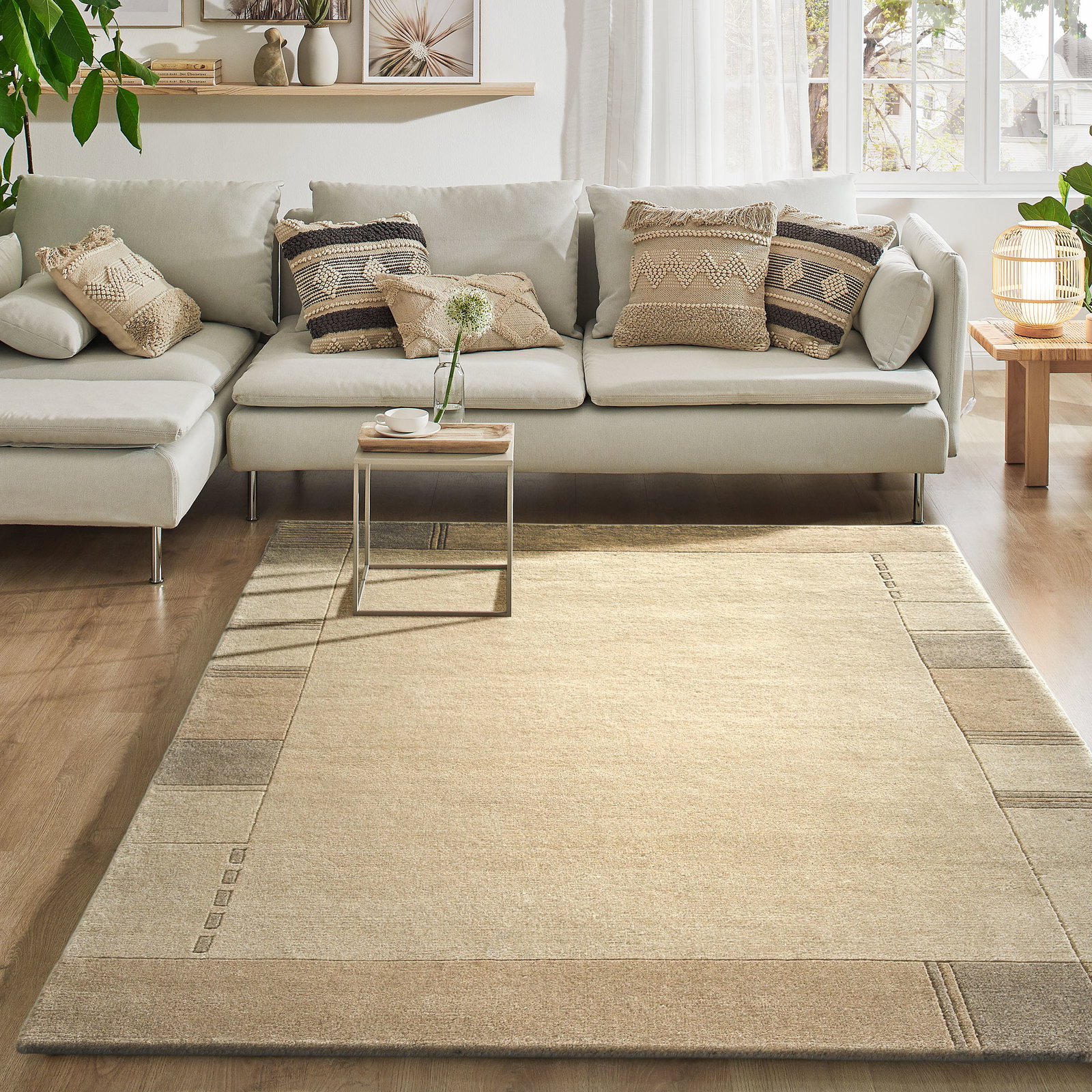 Kibek Nepal-Teppich - Parwa Beige 300 x 400 cm