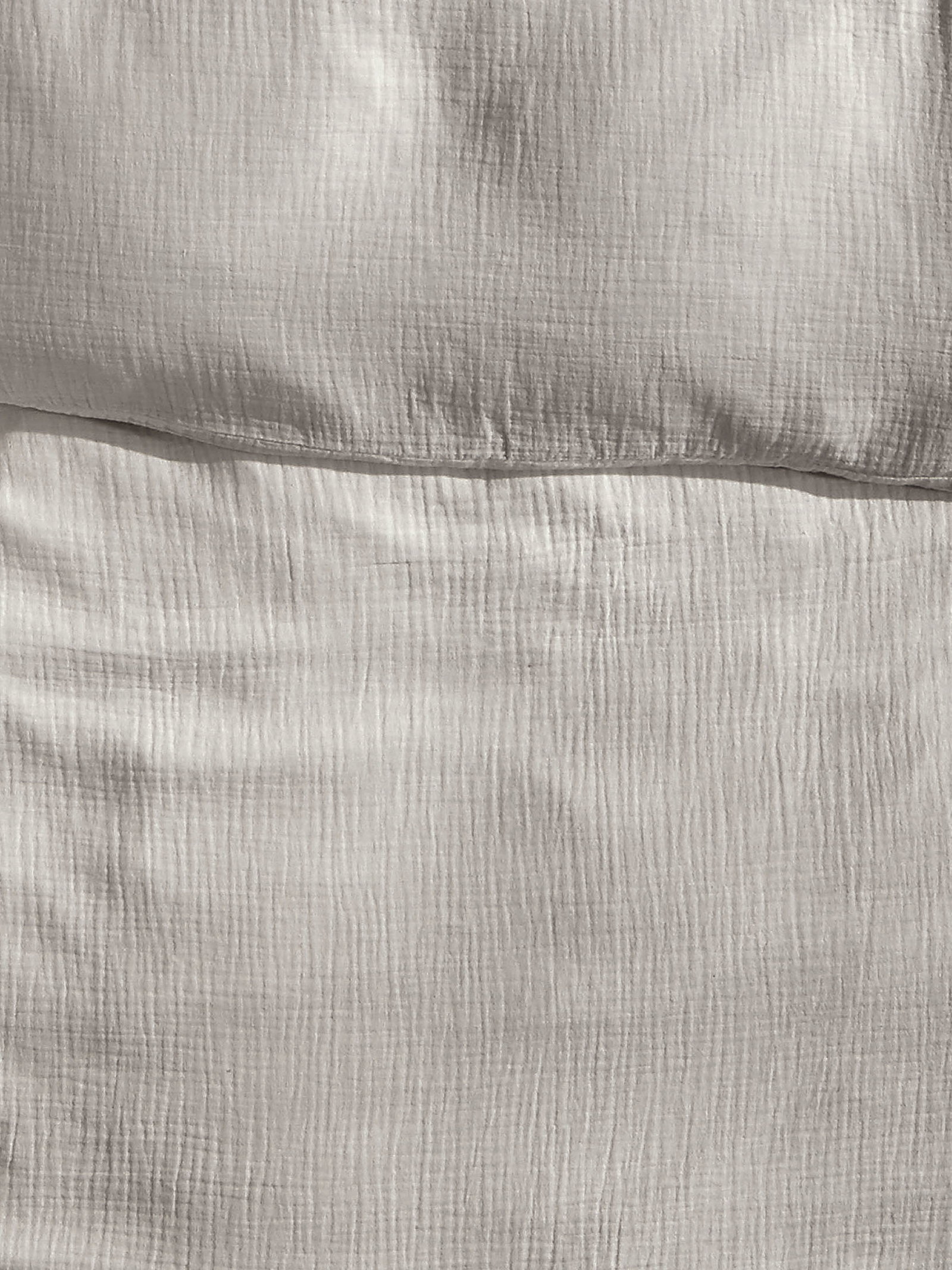 Kibek Musselin-Bettwäsche - Cloudy Beige 240 x 220 cm Baumwolle