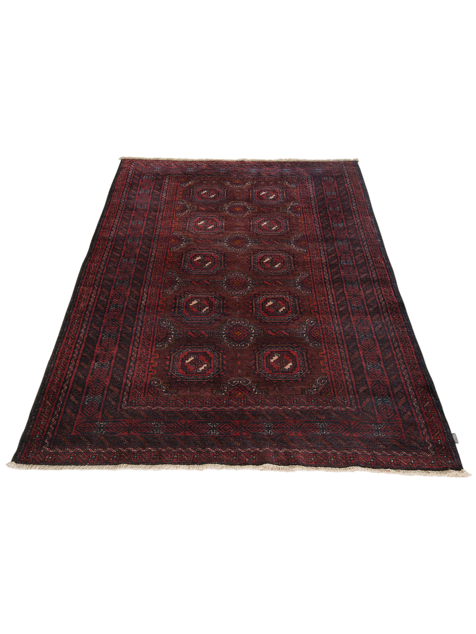 Kibek Unikat / Einzelstück - Belutsch Rot 140 x 200 cm 100% Schurwolle