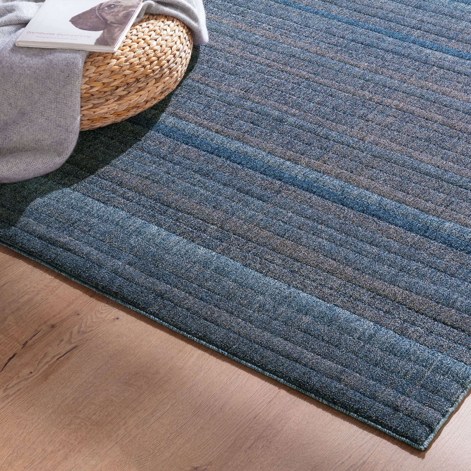 Kibek Moderner Teppich - Hillsboro Blau 200 x 290 cm