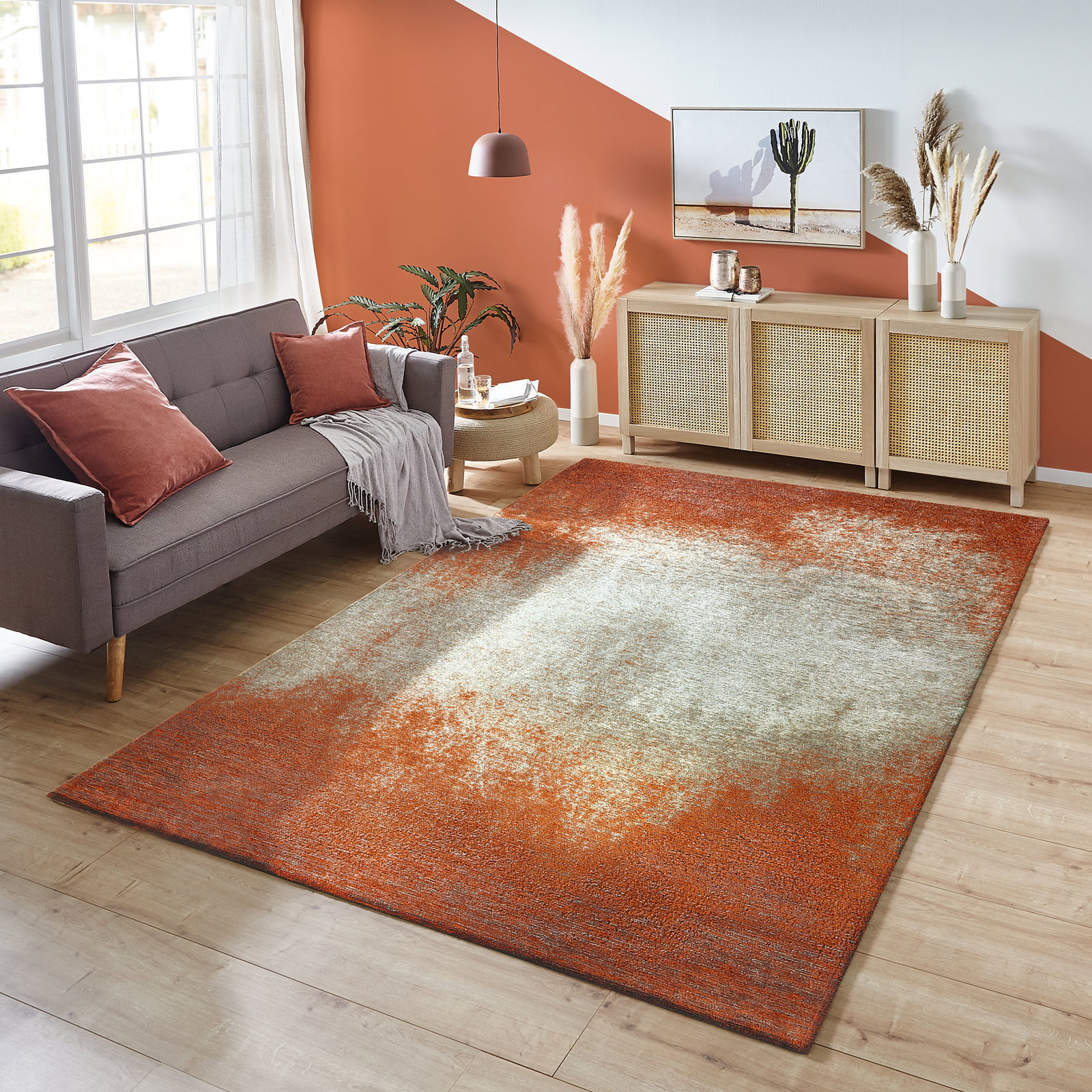 Kibek Vintage-Teppich - Vaduz Terracotta 140 x 200 cm