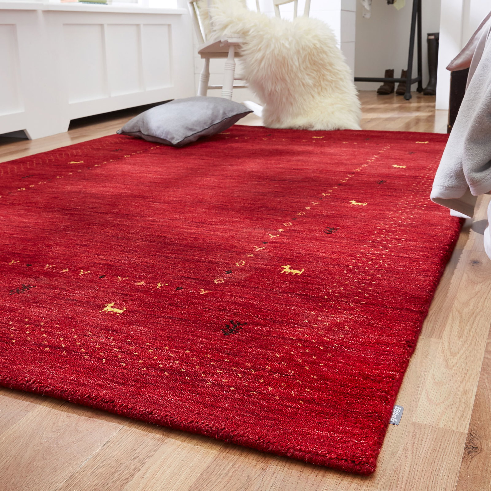 Kibek Gabbeh-Teppich - Kamlapur Rot 70 x 140 cm
