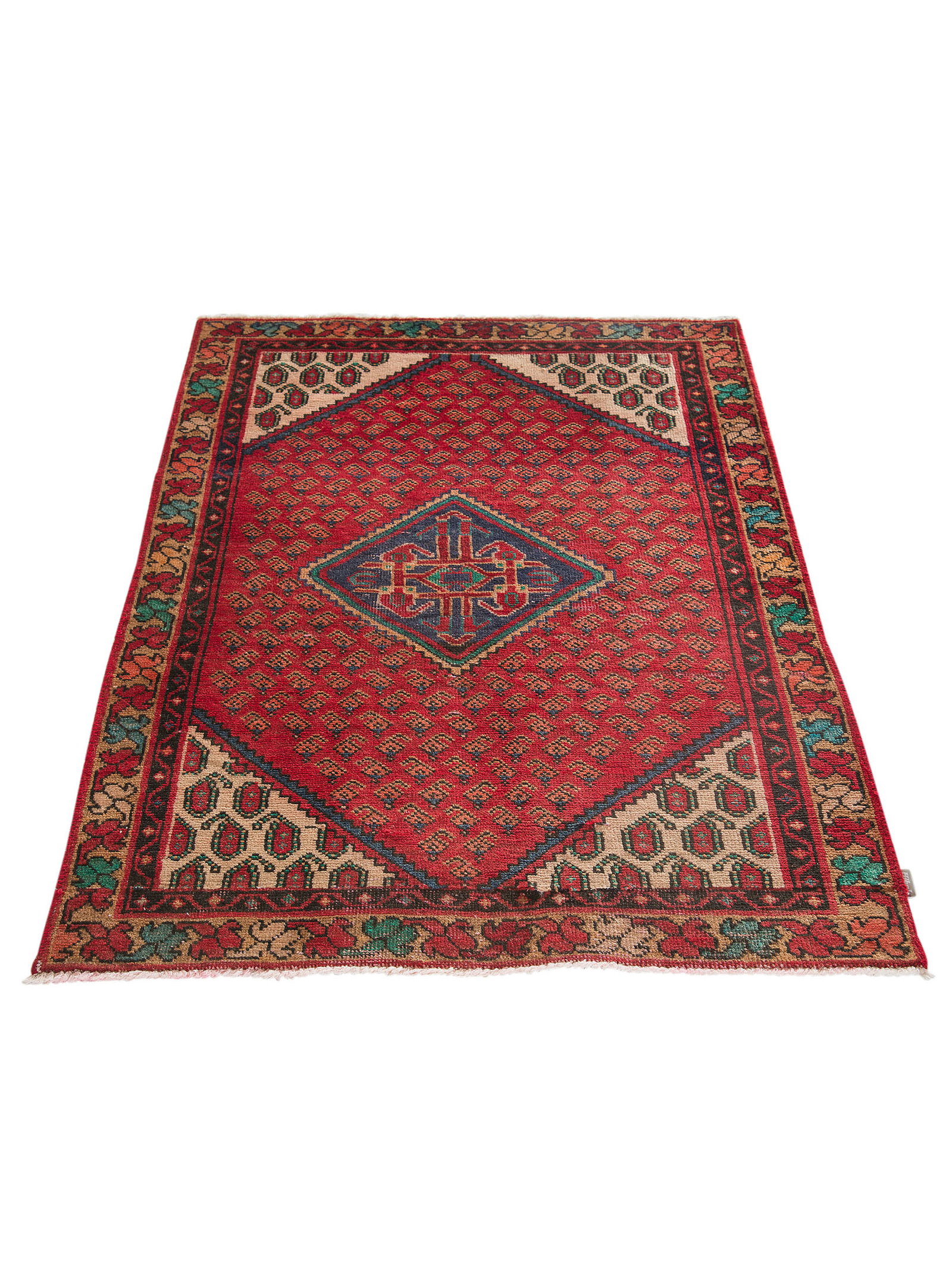 Kibek Unikat / Einzelstück - Sarough Mir Vintage Rot 70 x 140 cm 100% Schurwolle