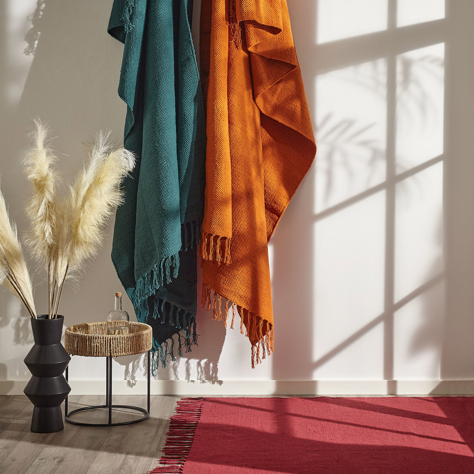 Kibek Baumwoll-Teppich - Summerweave Orange 170 x 240 cm