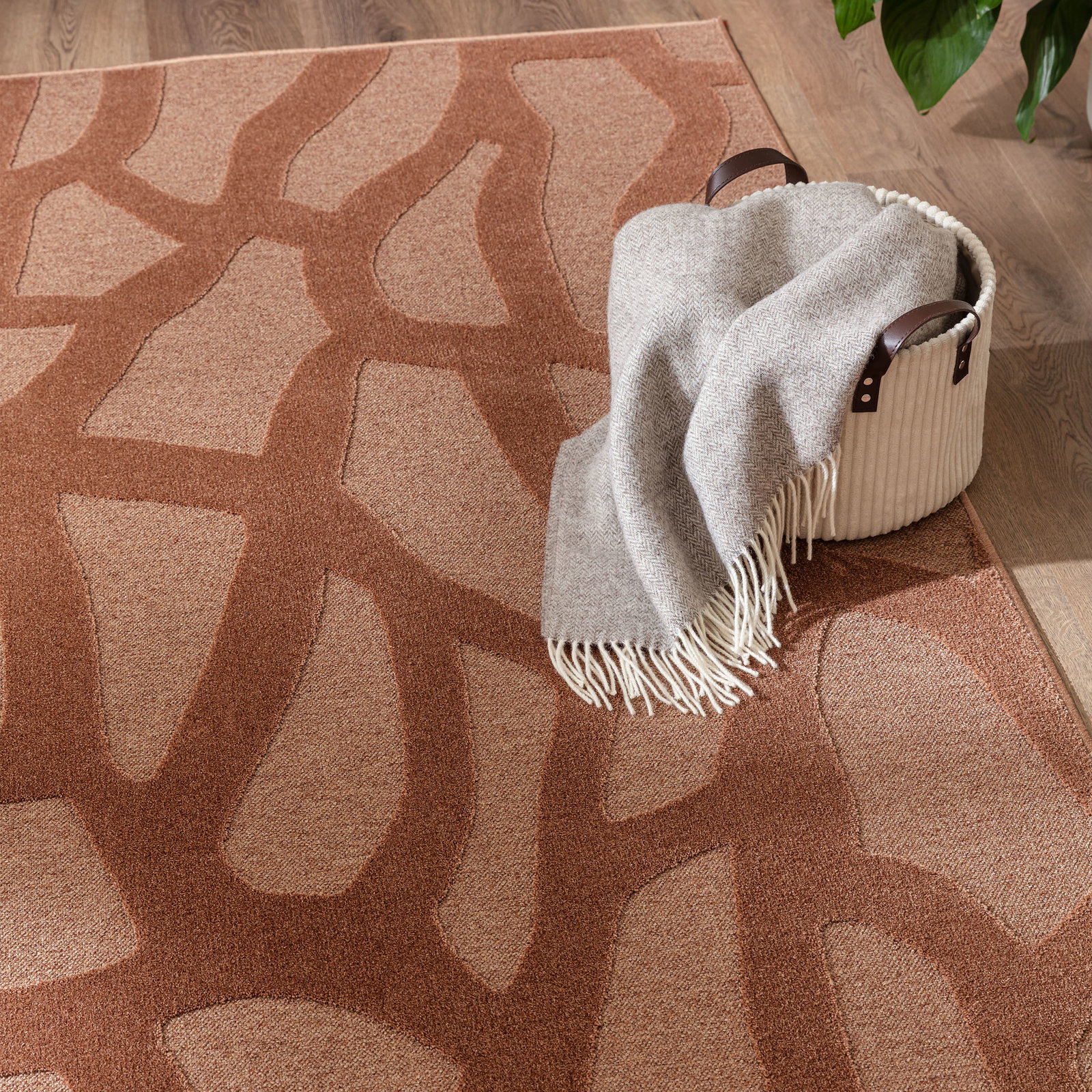 Kibek Moderner Teppich - Oriana Rot 120 x 170 cm