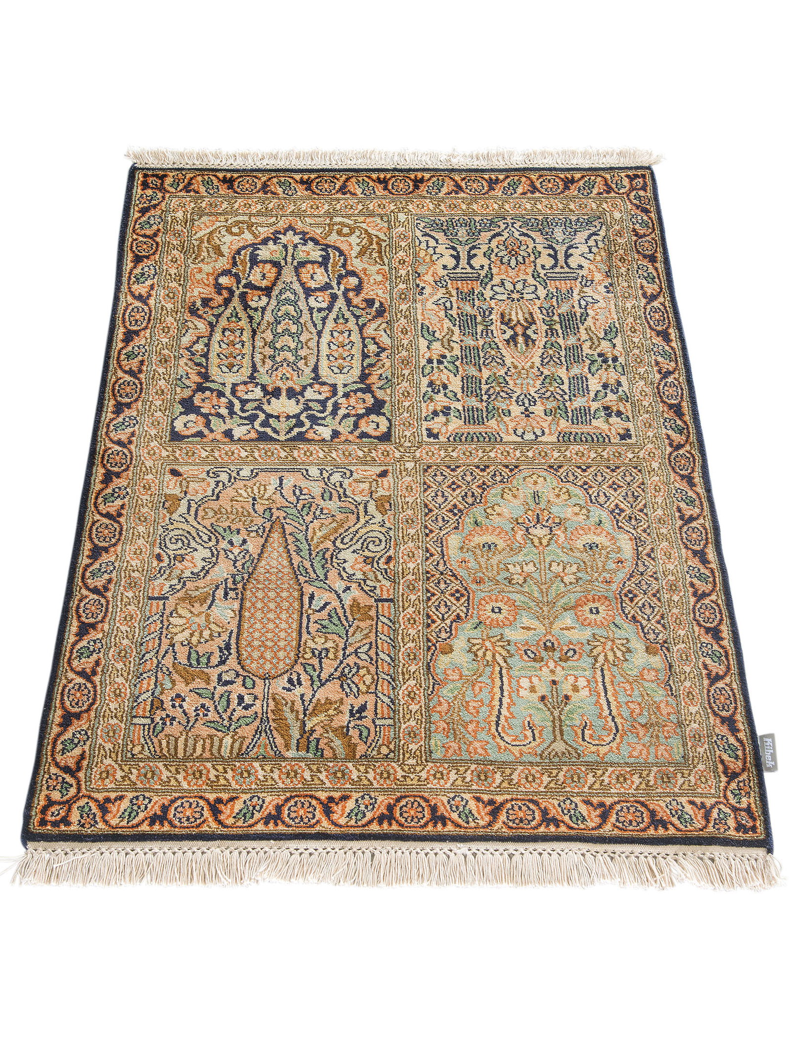 Kibek Unikat / Einzelstück - Kaschmir Seide 1616 Multicolor 60 x 90 cm 100 % Seide