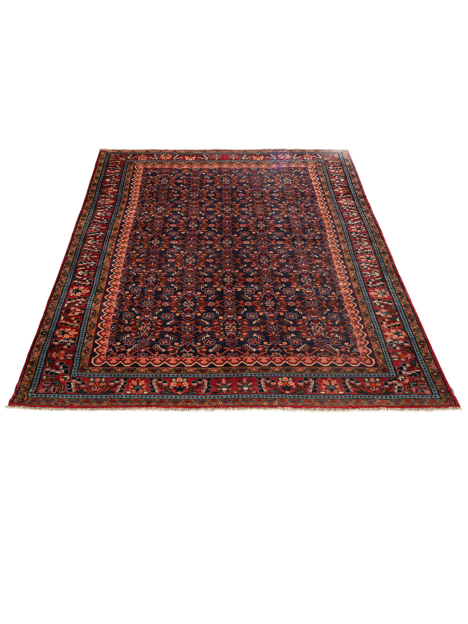Kibek Unikat / Einzelstück - Kabutarahang Hamadan Schwarz 250 x 350 cm 100% Schurwolle