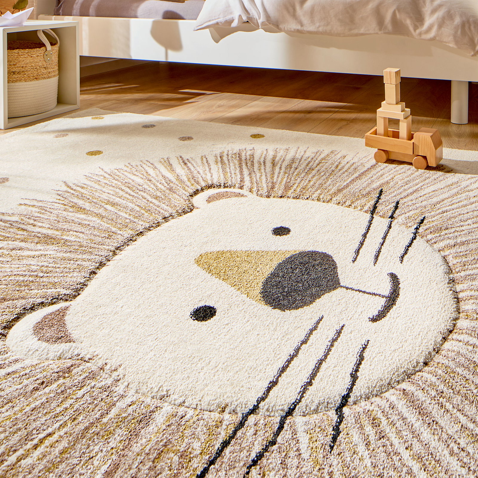 Kibek Kinder-Teppich - Leo Beige 120 x 170 cm