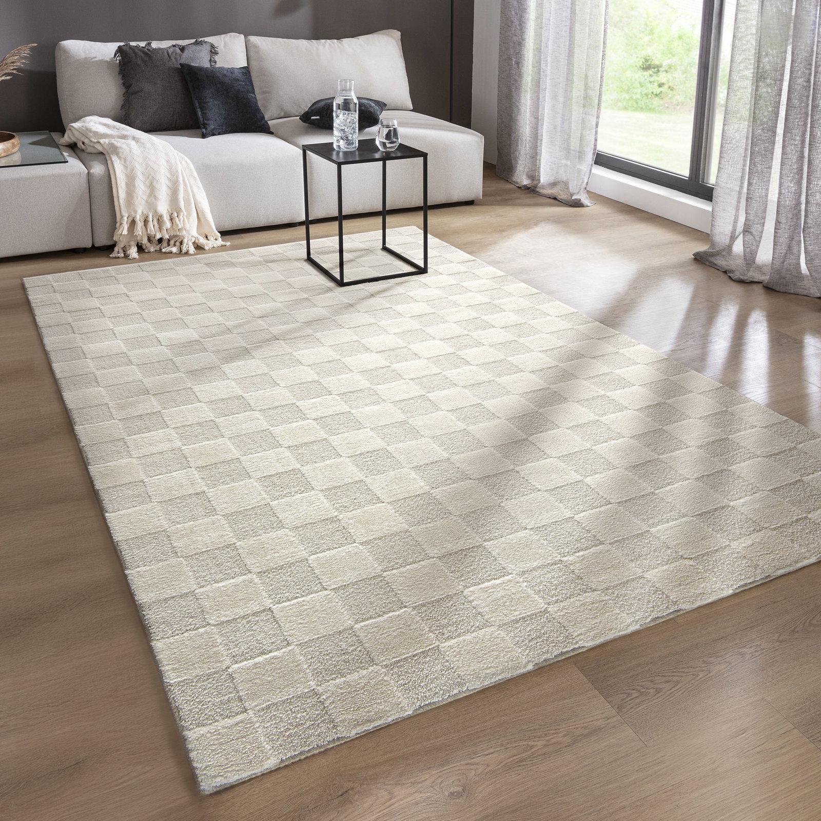 Kibek Moderner Teppich - Gitana Creme 200 x 290 cm